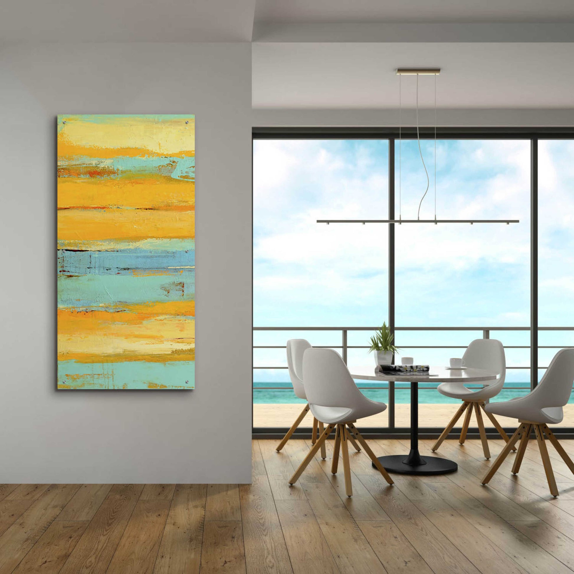 Epic Art 'Caribbean Sunrise I' by Erin Ashley, Acrylic Glass Wall Art,24x48