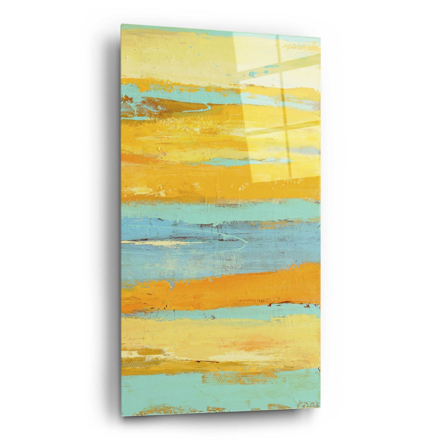 Epic Art 'Caribbean Sunrise II' by Erin Ashley, Acrylic Glass Wall Art,12x24