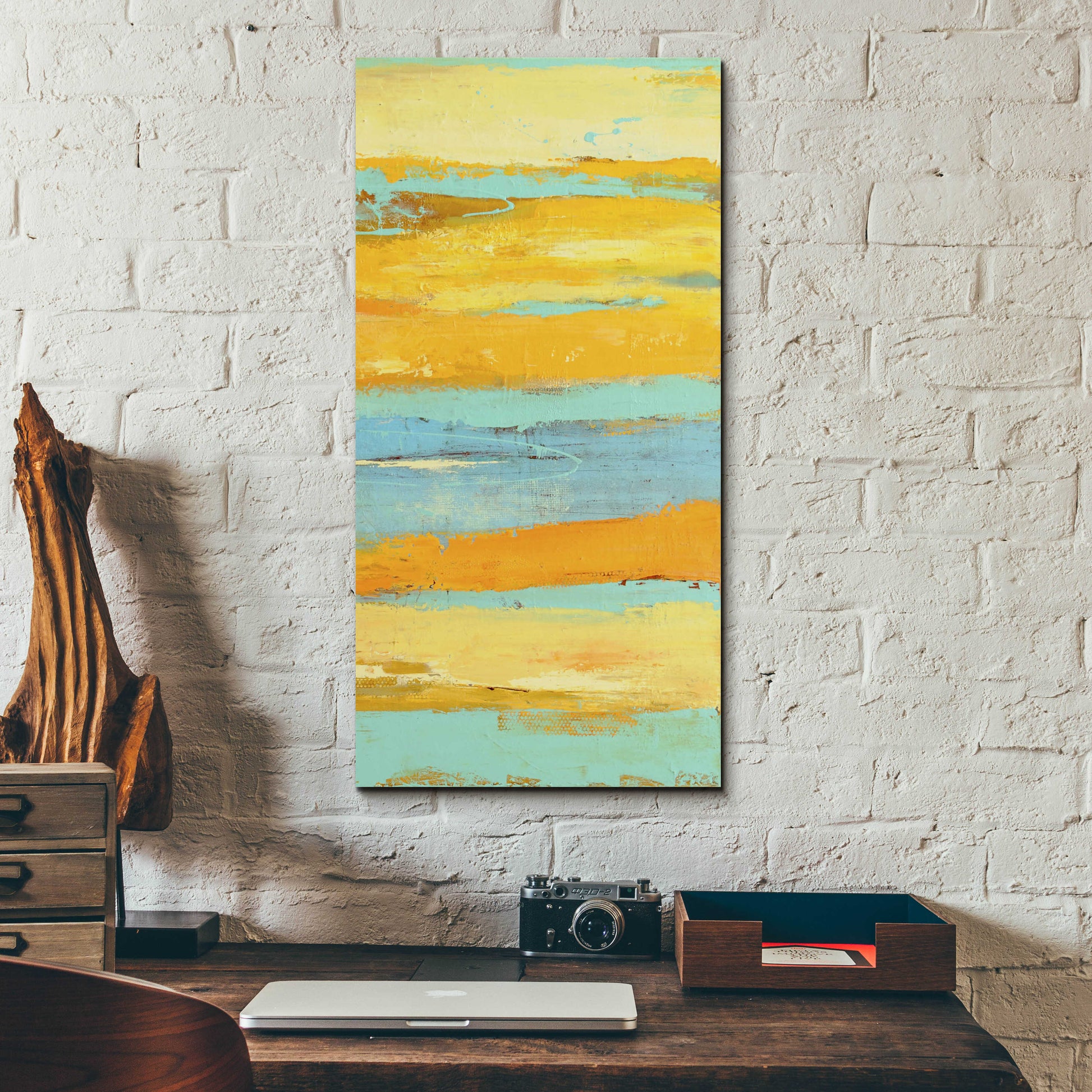 Epic Art 'Caribbean Sunrise II' by Erin Ashley, Acrylic Glass Wall Art,12x24