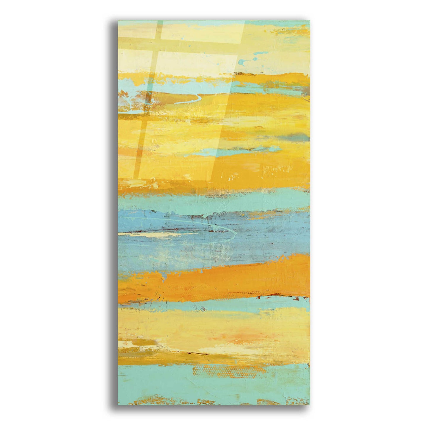 Epic Art 'Caribbean Sunrise II' by Erin Ashley, Acrylic Glass Wall Art,12x24