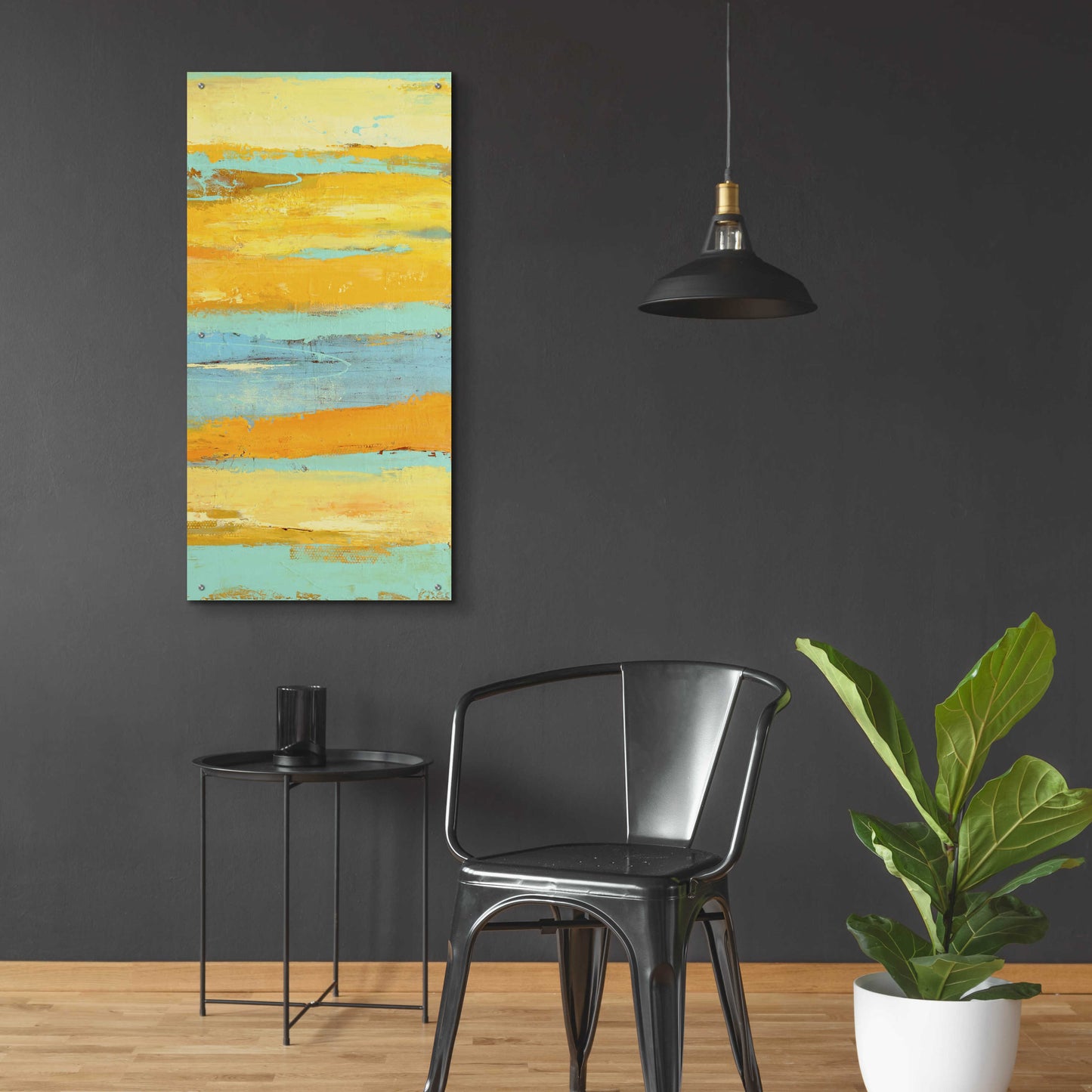 Epic Art 'Caribbean Sunrise II' by Erin Ashley, Acrylic Glass Wall Art,24x48