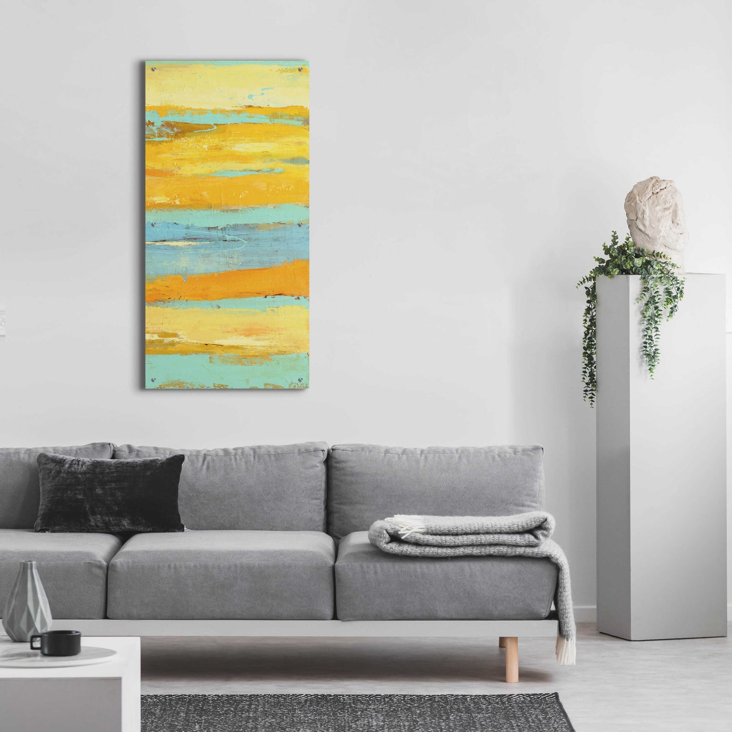 Epic Art 'Caribbean Sunrise II' by Erin Ashley, Acrylic Glass Wall Art,24x48