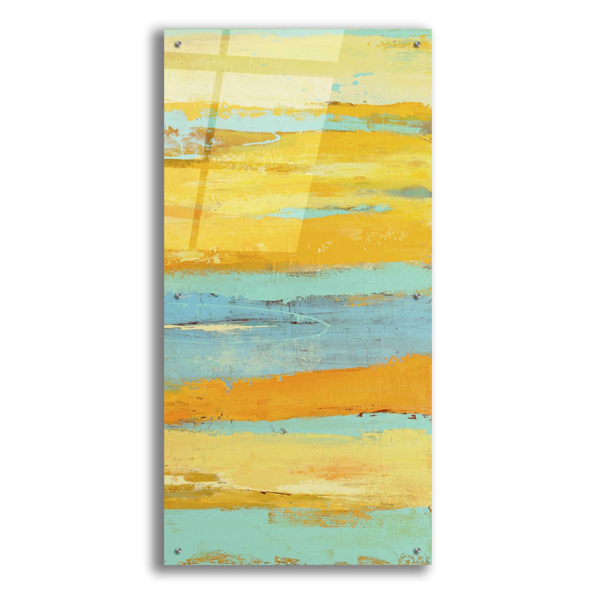 Epic Art 'Caribbean Sunrise II' by Erin Ashley, Acrylic Glass Wall Art,24x48