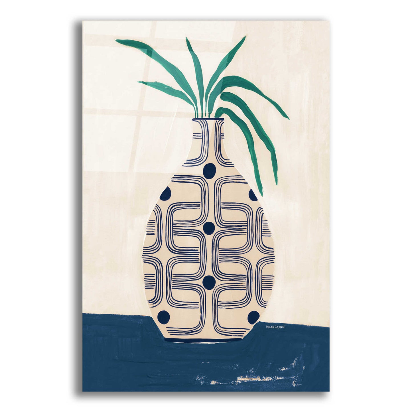 Epic Art 'Beverly Vase' by Megan Galante, Acrylic Glass Wall Art,12x16