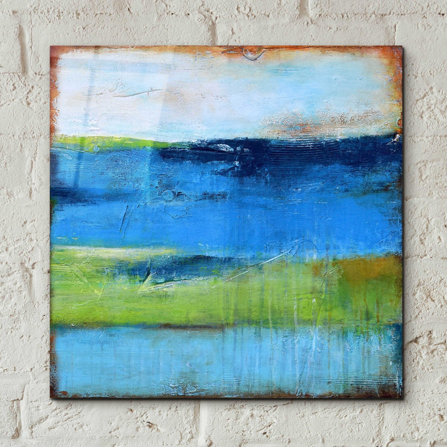 Epic Art 'Blue Ridge Escape II' by Erin Ashley, Acrylic Glass Wall Art,12x12