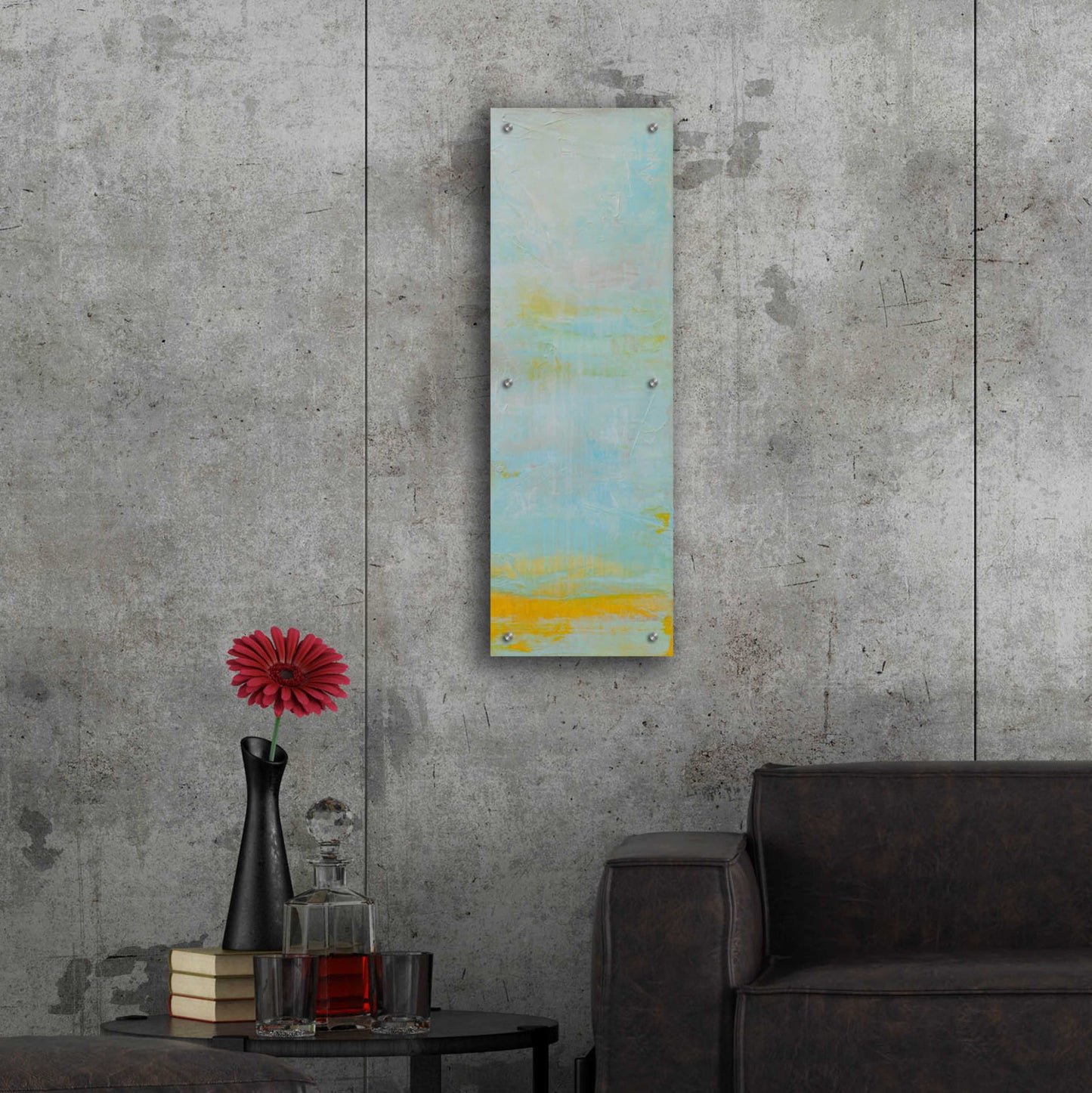 Epic Art 'New Horizon II' by Erin Ashley, Acrylic Glass Wall Art,12x36