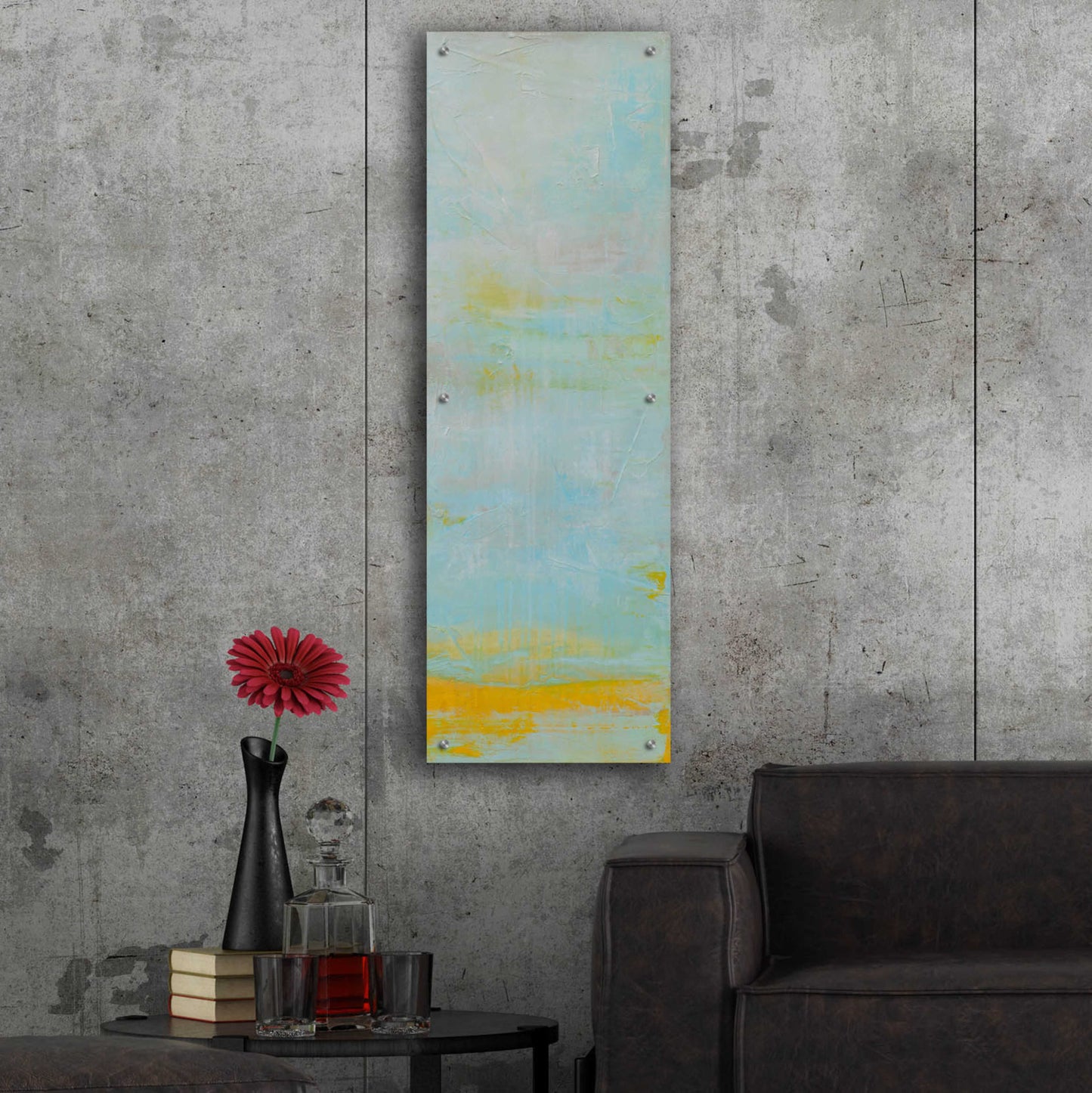 Epic Art 'New Horizon II' by Erin Ashley, Acrylic Glass Wall Art,16x48