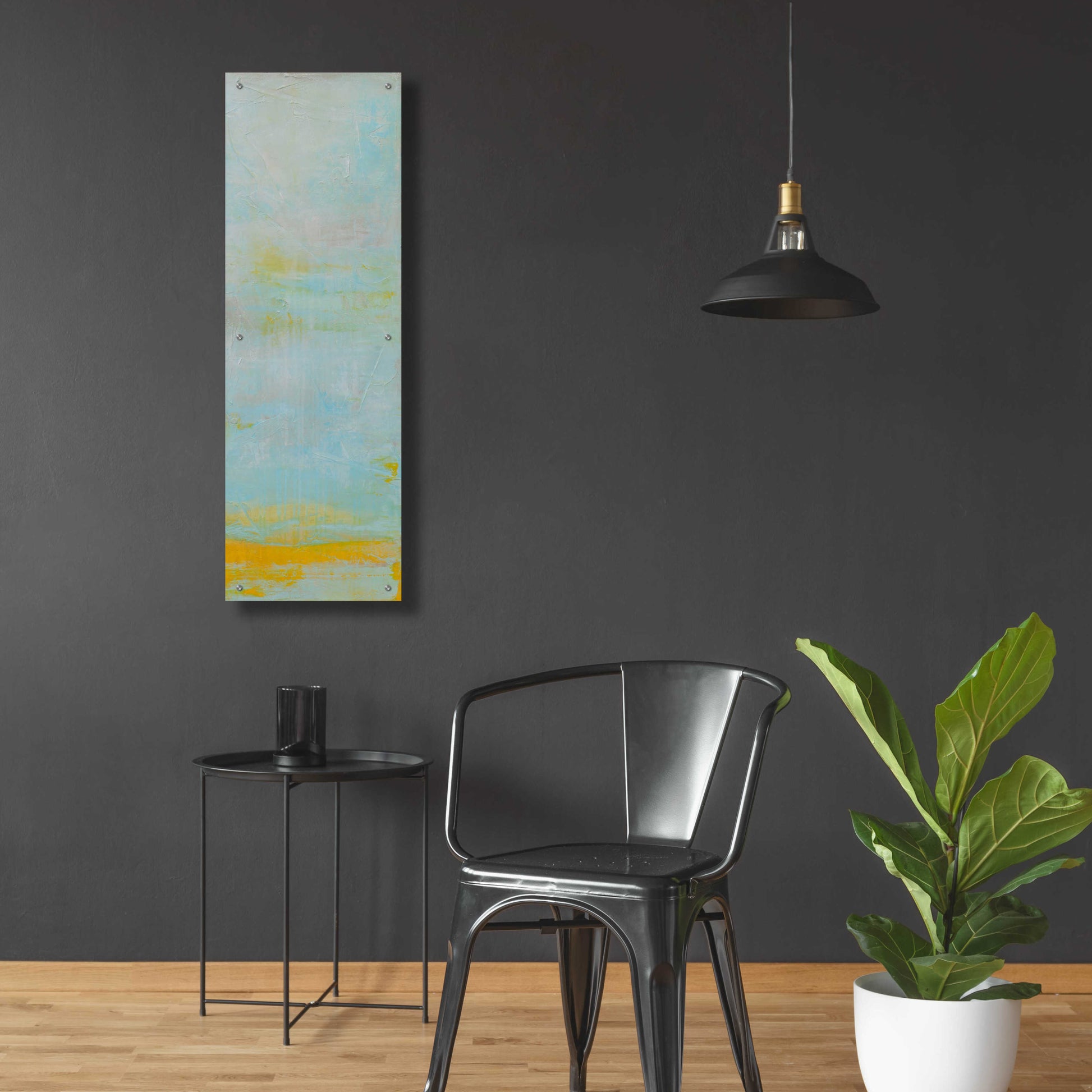 Epic Art 'New Horizon II' by Erin Ashley, Acrylic Glass Wall Art,16x48