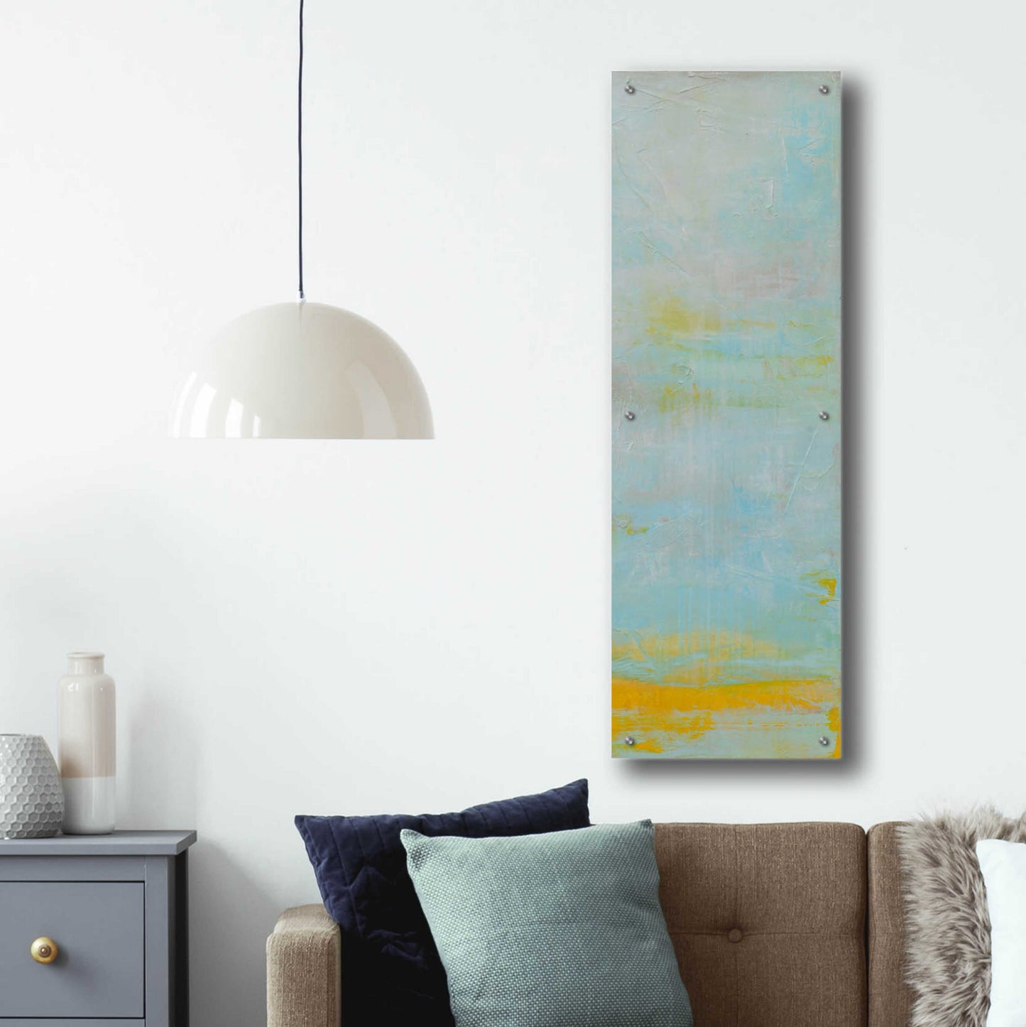 Epic Art 'New Horizon II' by Erin Ashley, Acrylic Glass Wall Art,16x48