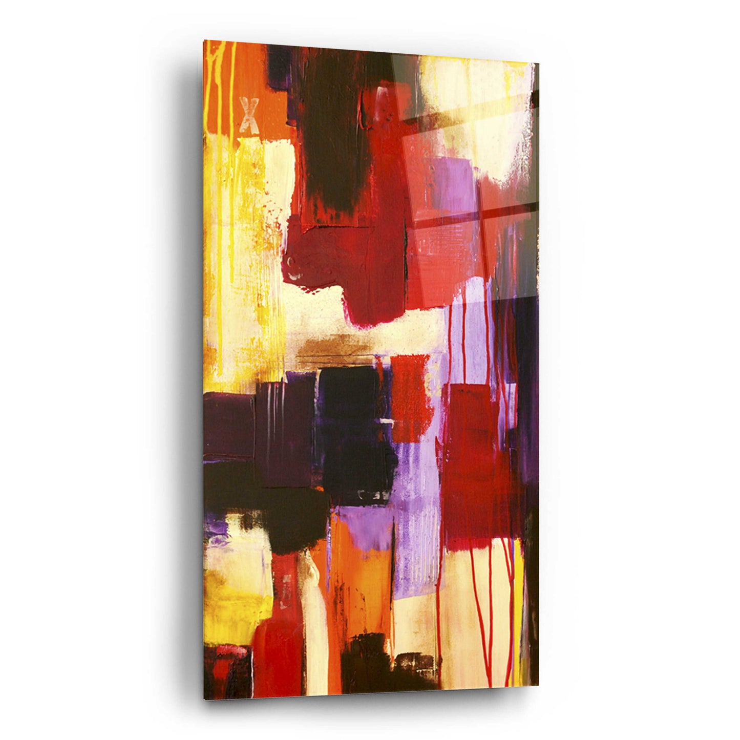 Epic Art 'Raspberry Beret I' by Erin Ashley, Acrylic Glass Wall Art,12x24