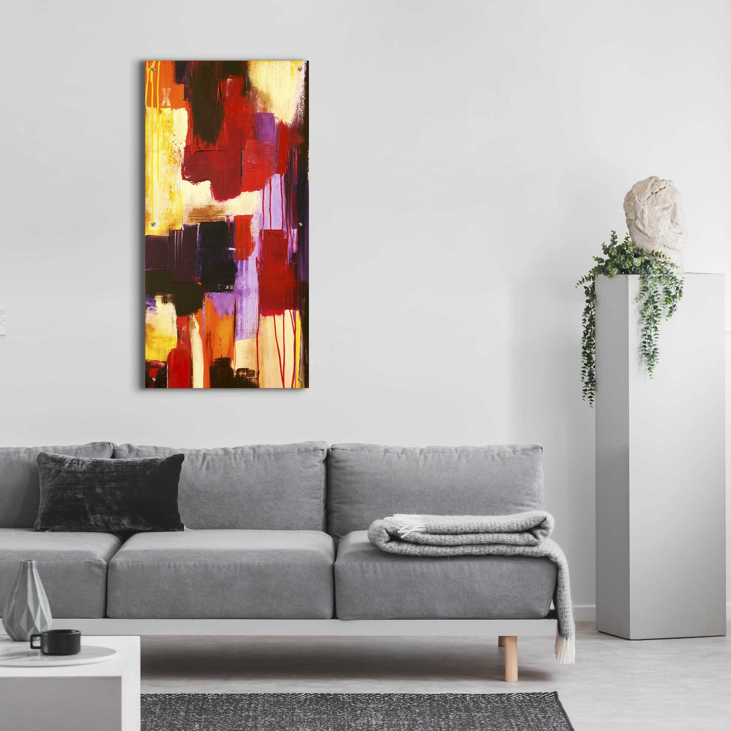 Epic Art 'Raspberry Beret I' by Erin Ashley, Acrylic Glass Wall Art,24x48