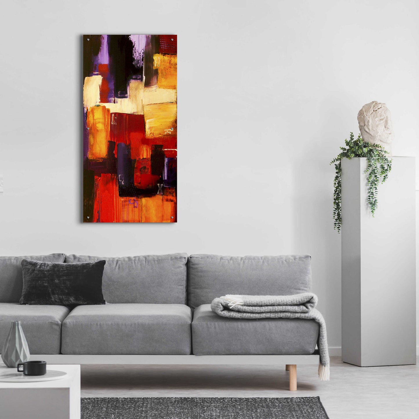 Epic Art 'Raspberry Beret II' by Erin Ashley, Acrylic Glass Wall Art,24x48