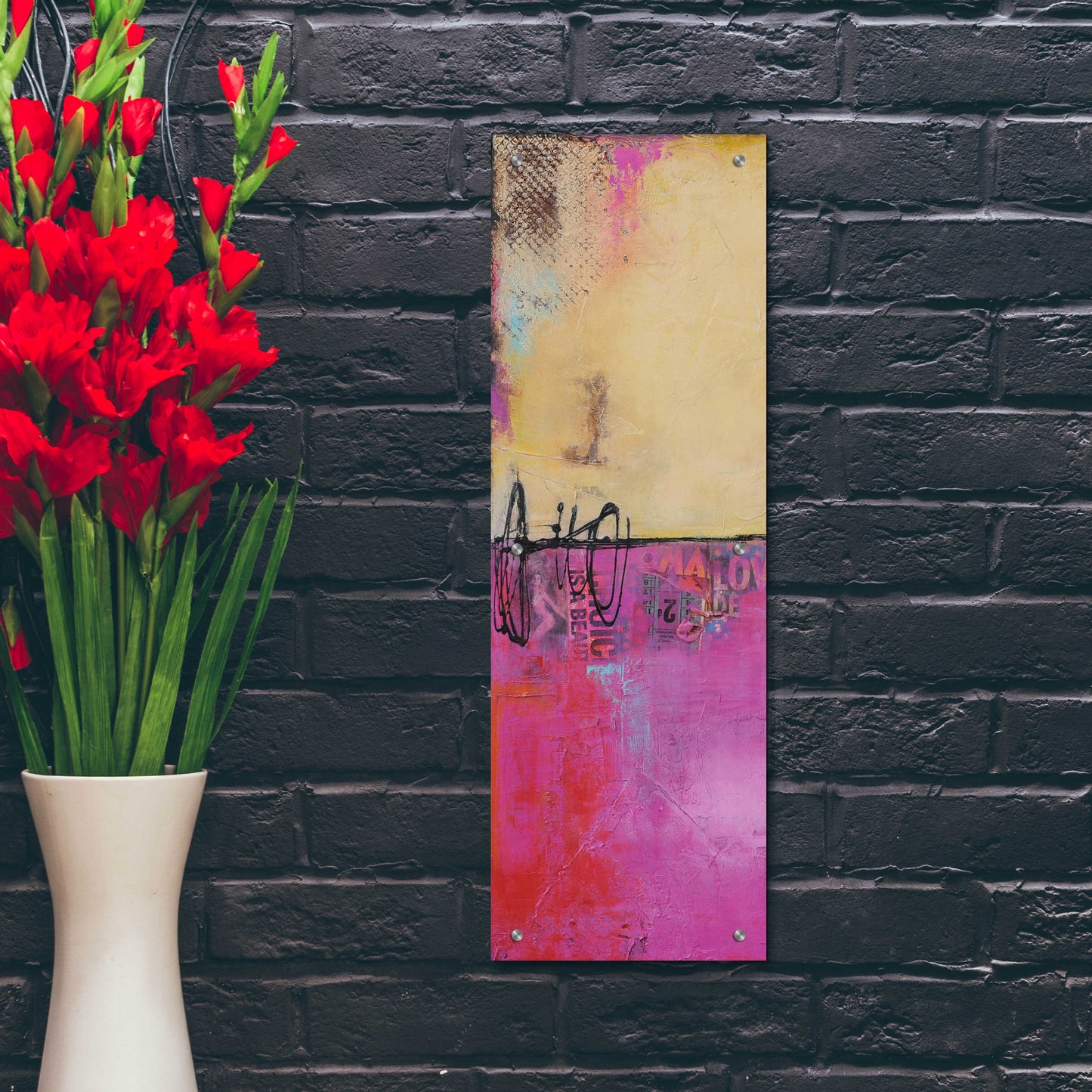 Epic Art 'Urban Poetry I' by Erin Ashley, Acrylic Glass Wall Art,12x36