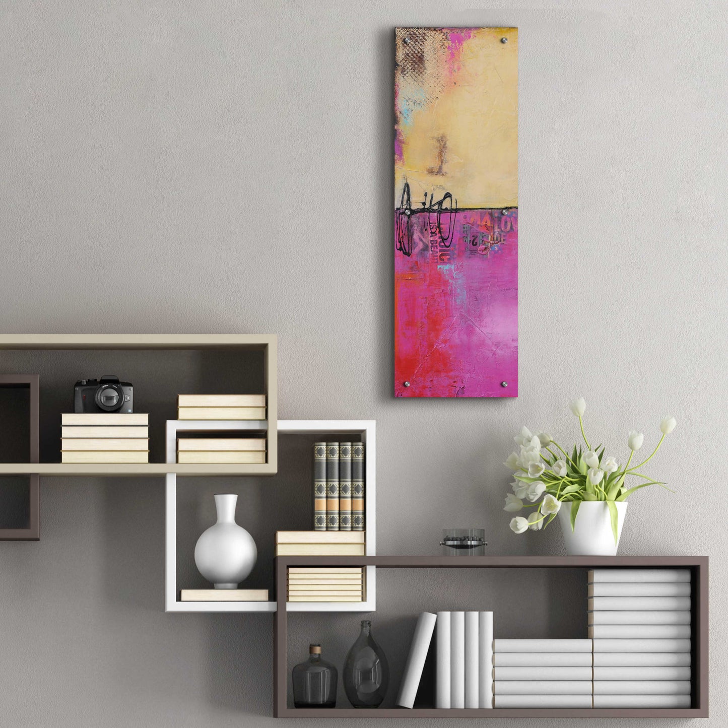 Epic Art 'Urban Poetry I' by Erin Ashley, Acrylic Glass Wall Art,12x36