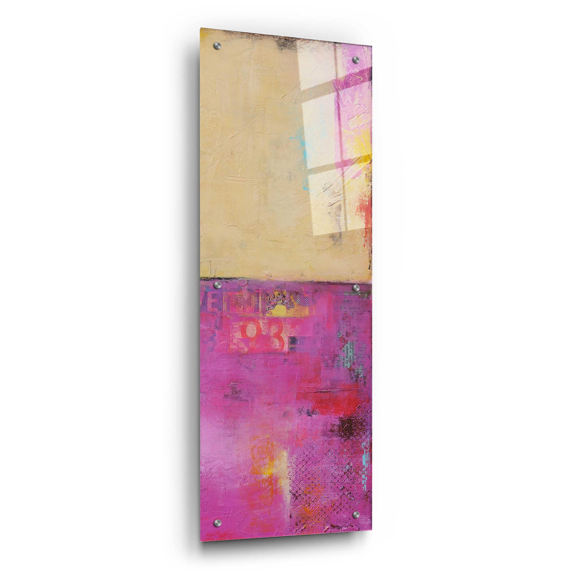 Epic Art 'Urban Poetry II' by Erin Ashley, Acrylic Glass Wall Art,12x36