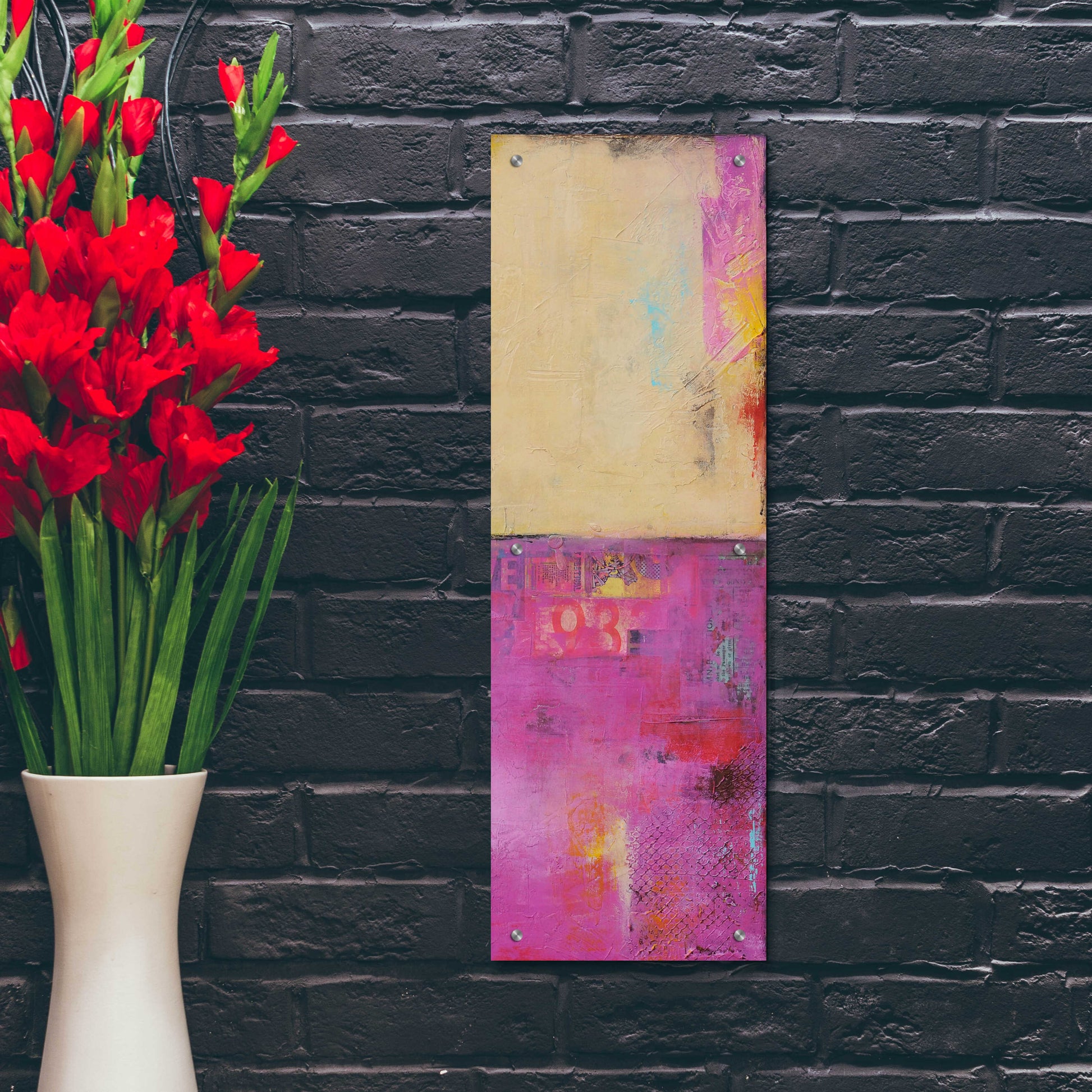 Epic Art 'Urban Poetry II' by Erin Ashley, Acrylic Glass Wall Art,12x36