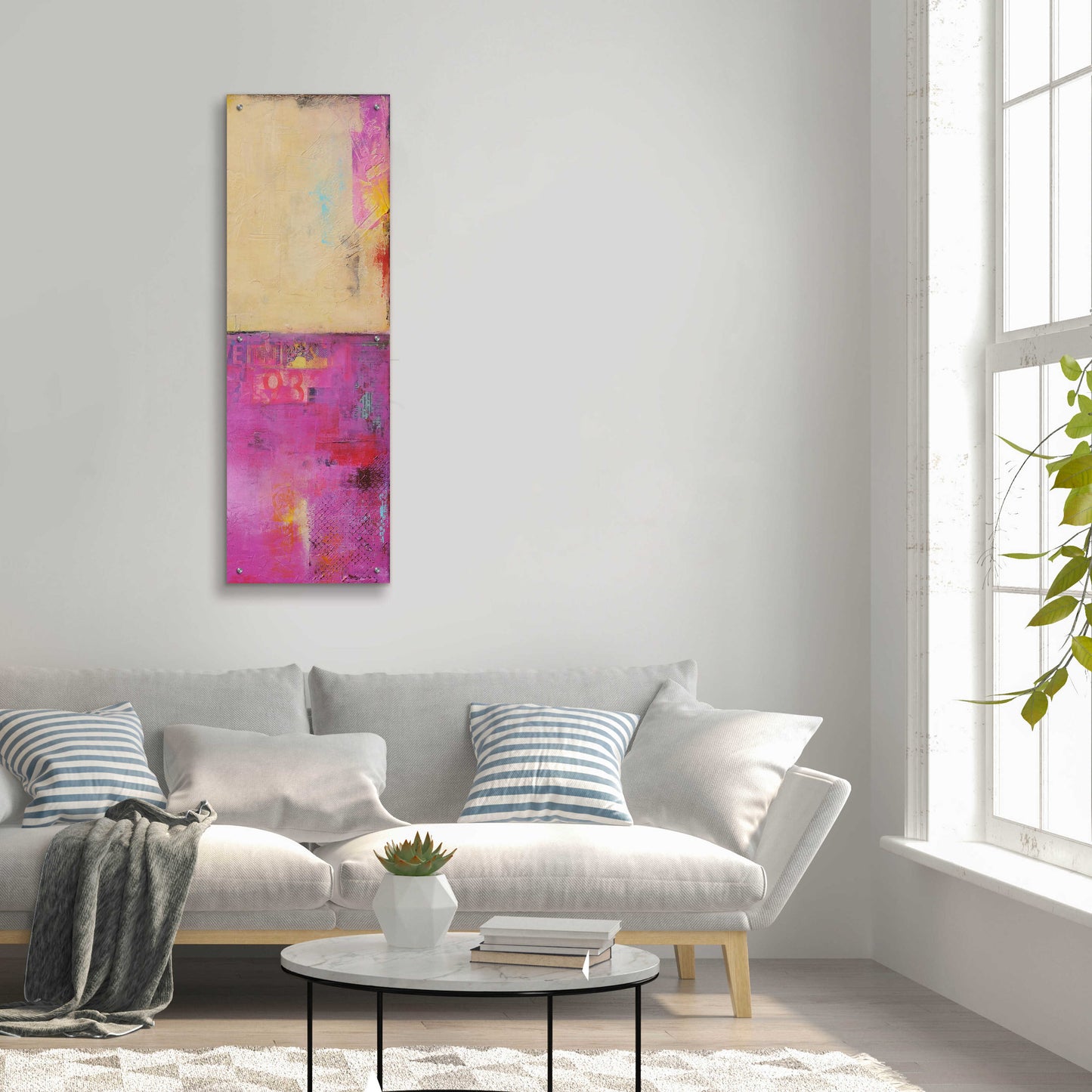 Epic Art 'Urban Poetry II' by Erin Ashley, Acrylic Glass Wall Art,16x48