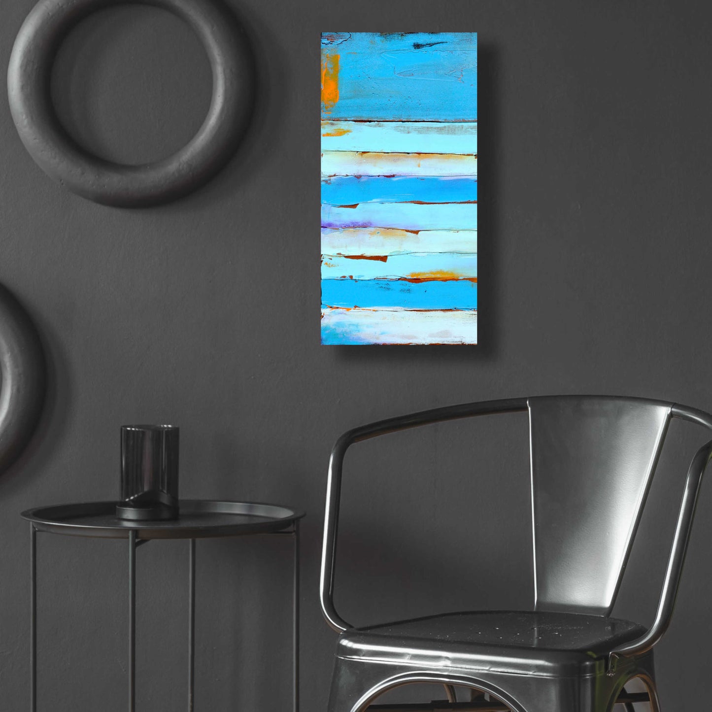 Epic Art 'Blue Jam I' by Erin Ashley, Acrylic Glass Wall Art,12x24