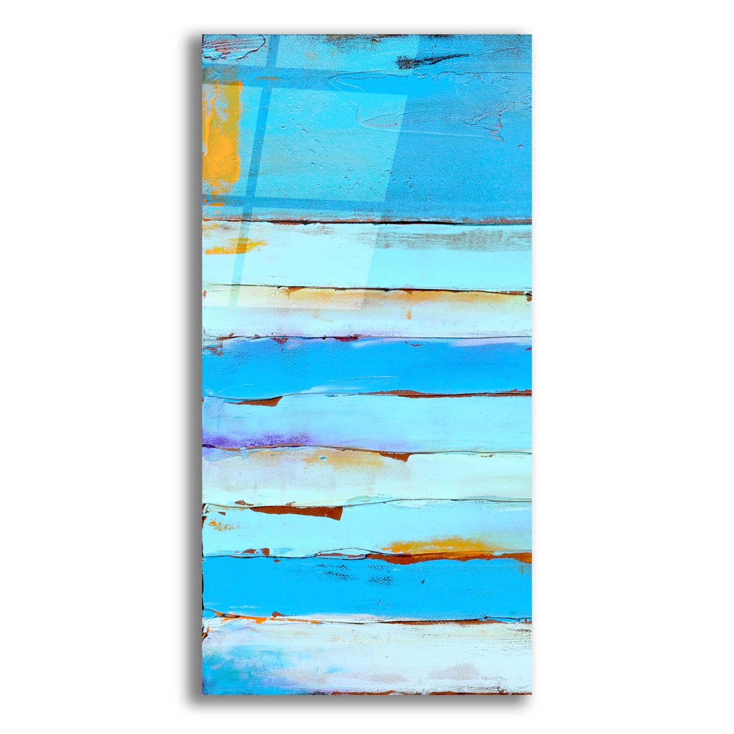 Epic Art 'Blue Jam I' by Erin Ashley, Acrylic Glass Wall Art,12x24