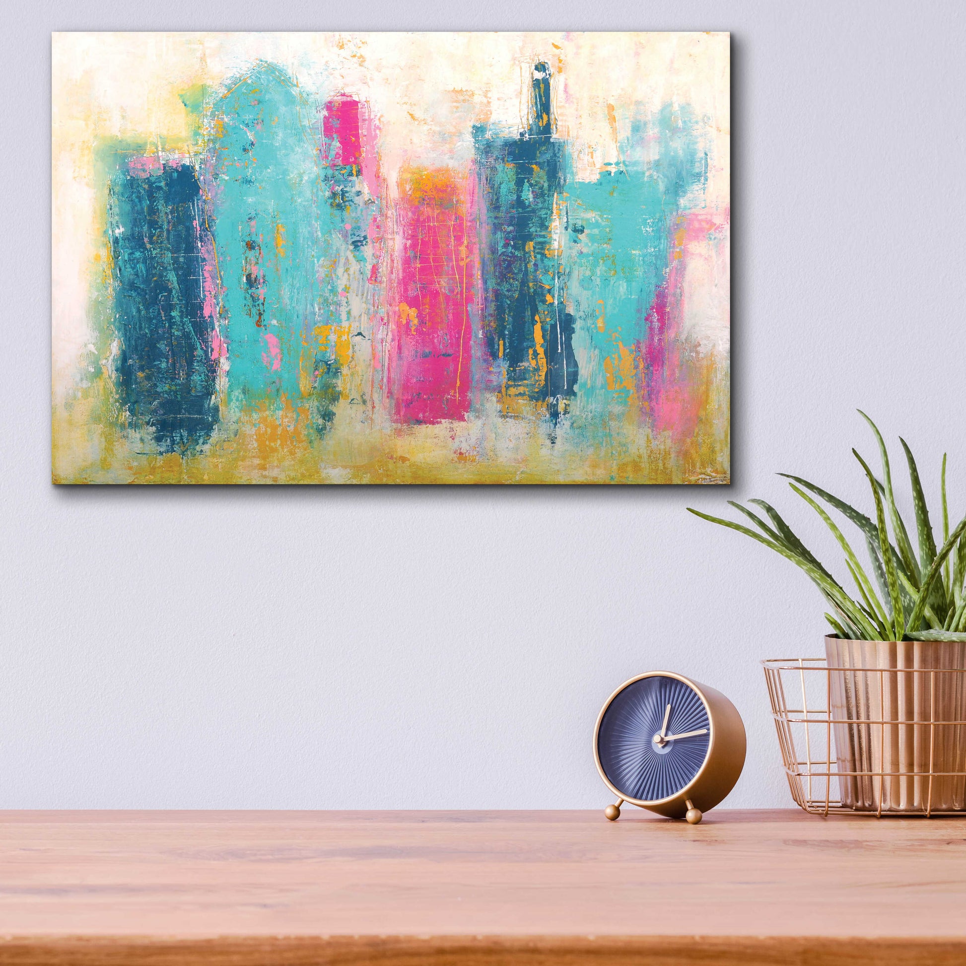 Epic Art 'City Dreams' by Erin Ashley, Acrylic Glass Wall Art,16x12