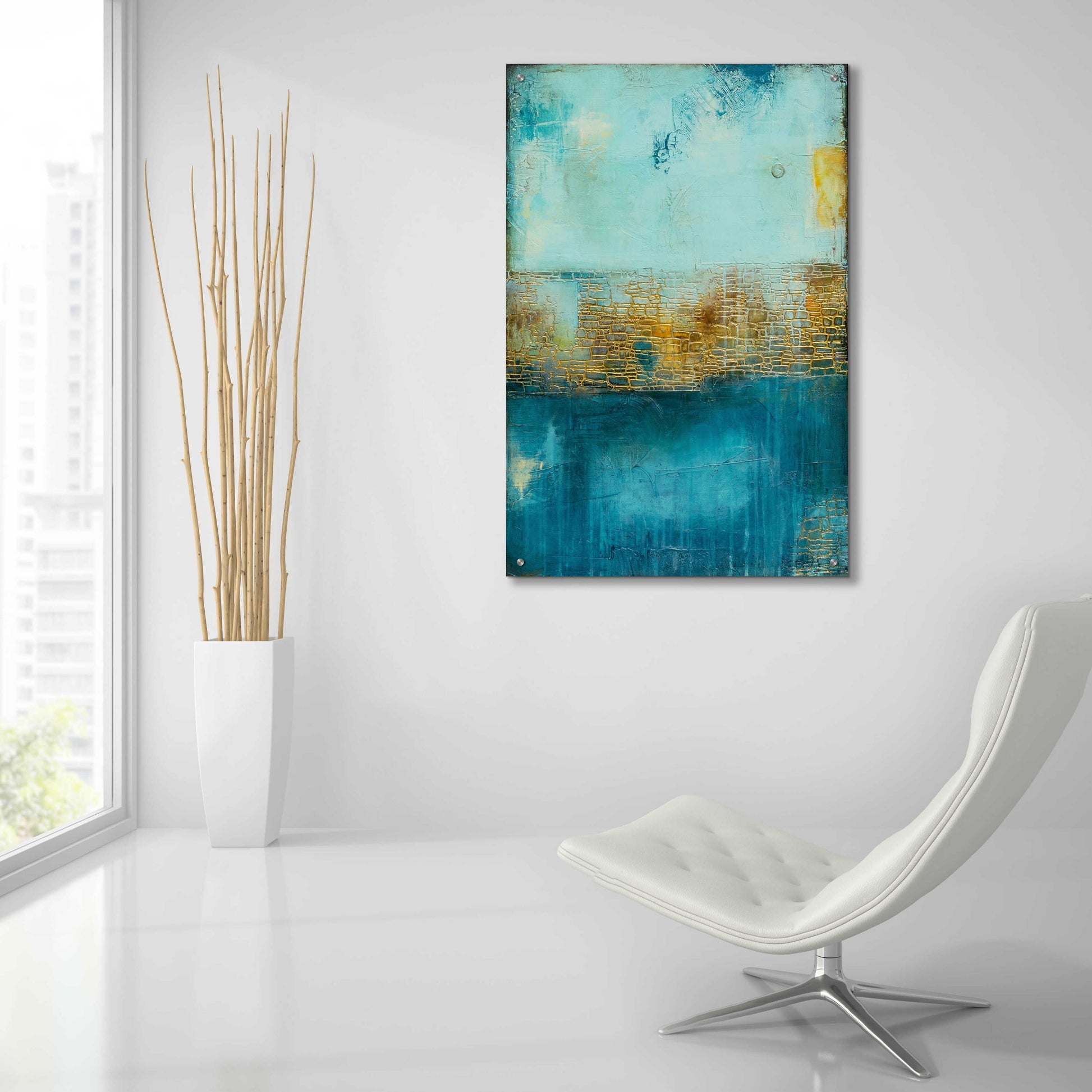 Epic Art 'Castle Court' by Erin Ashley, Acrylic Glass Wall Art,24x36