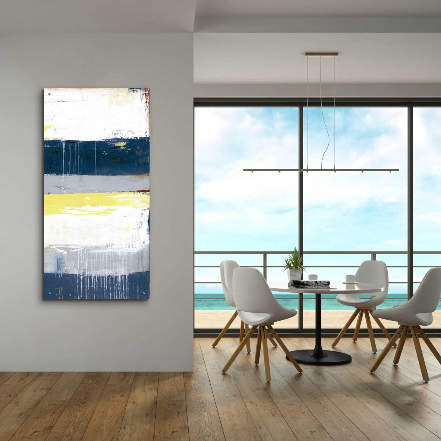 Epic Art 'On the Boardwalk II' by Erin Ashley, Acrylic Glass Wall Art,24x48