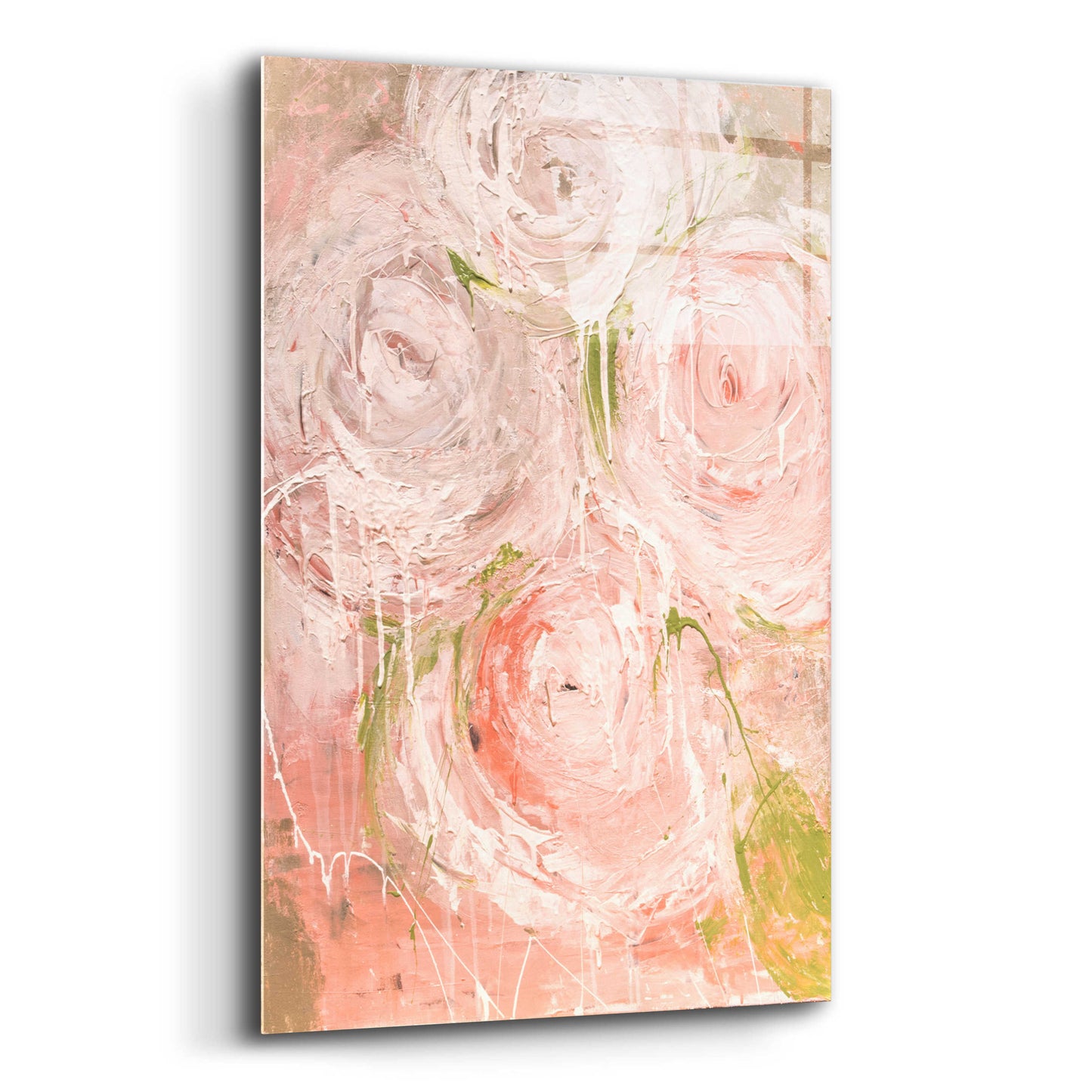 Epic Art 'Vintage Rose' by Erin Ashley, Acrylic Glass Wall Art,12x16