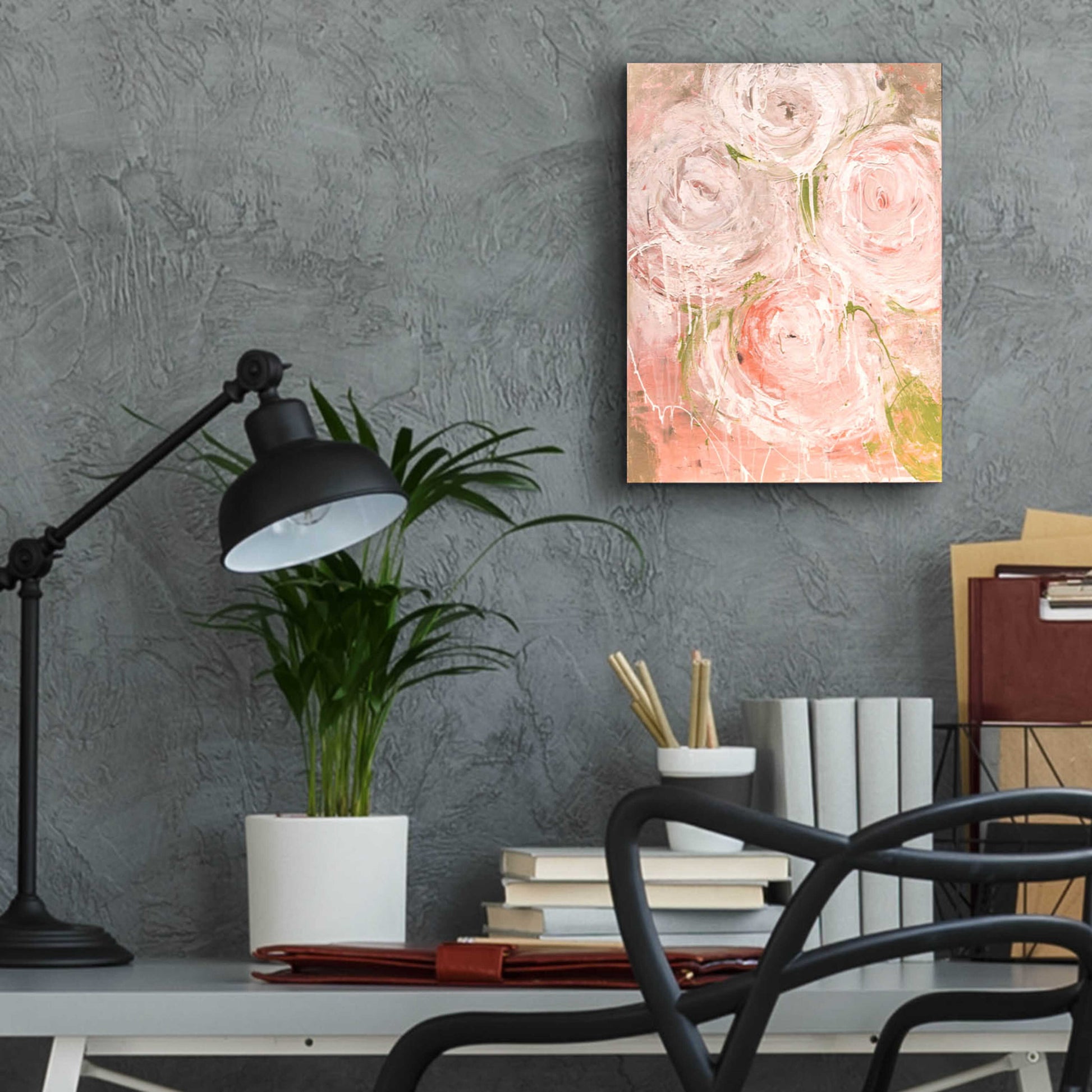 Epic Art 'Vintage Rose' by Erin Ashley, Acrylic Glass Wall Art,12x16