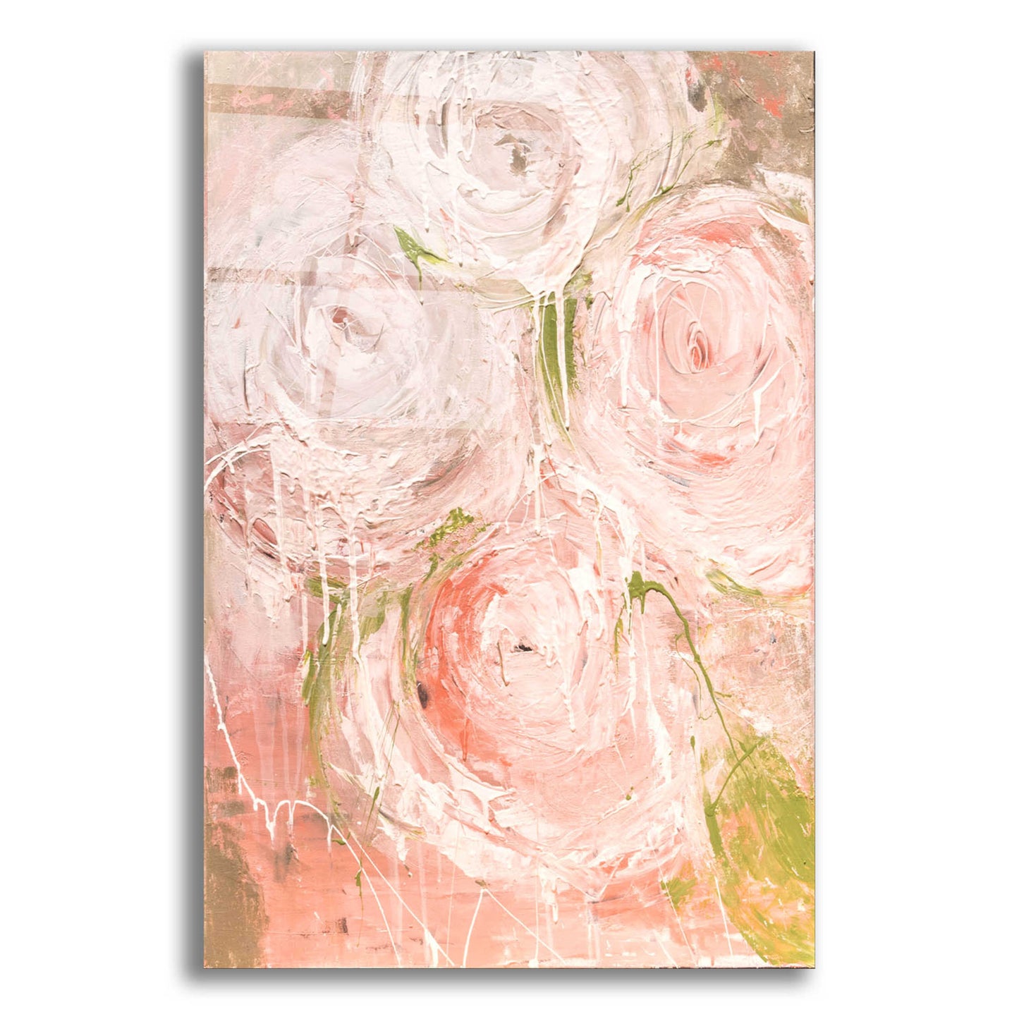 Epic Art 'Vintage Rose' by Erin Ashley, Acrylic Glass Wall Art,12x16