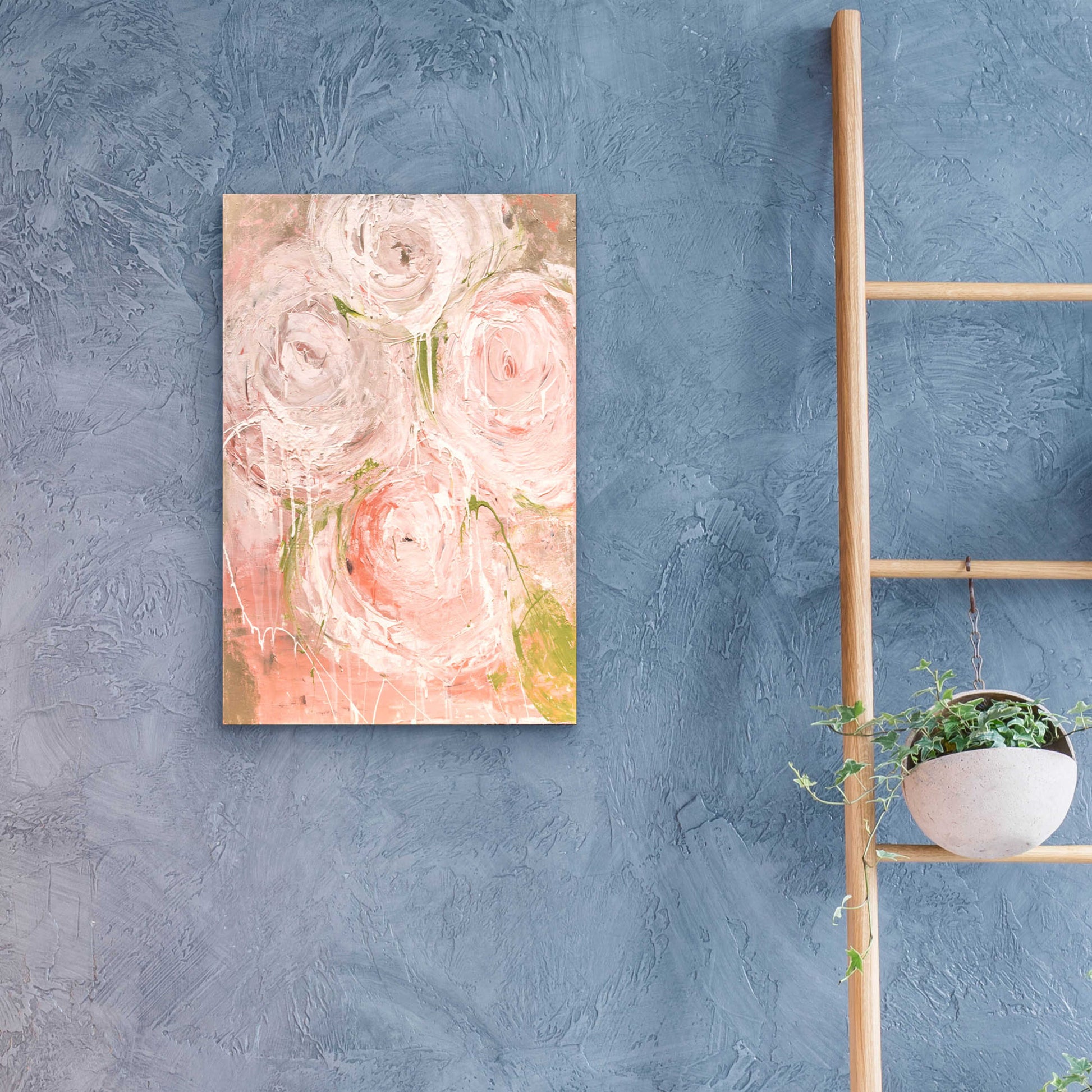 Epic Art 'Vintage Rose' by Erin Ashley, Acrylic Glass Wall Art,16x24