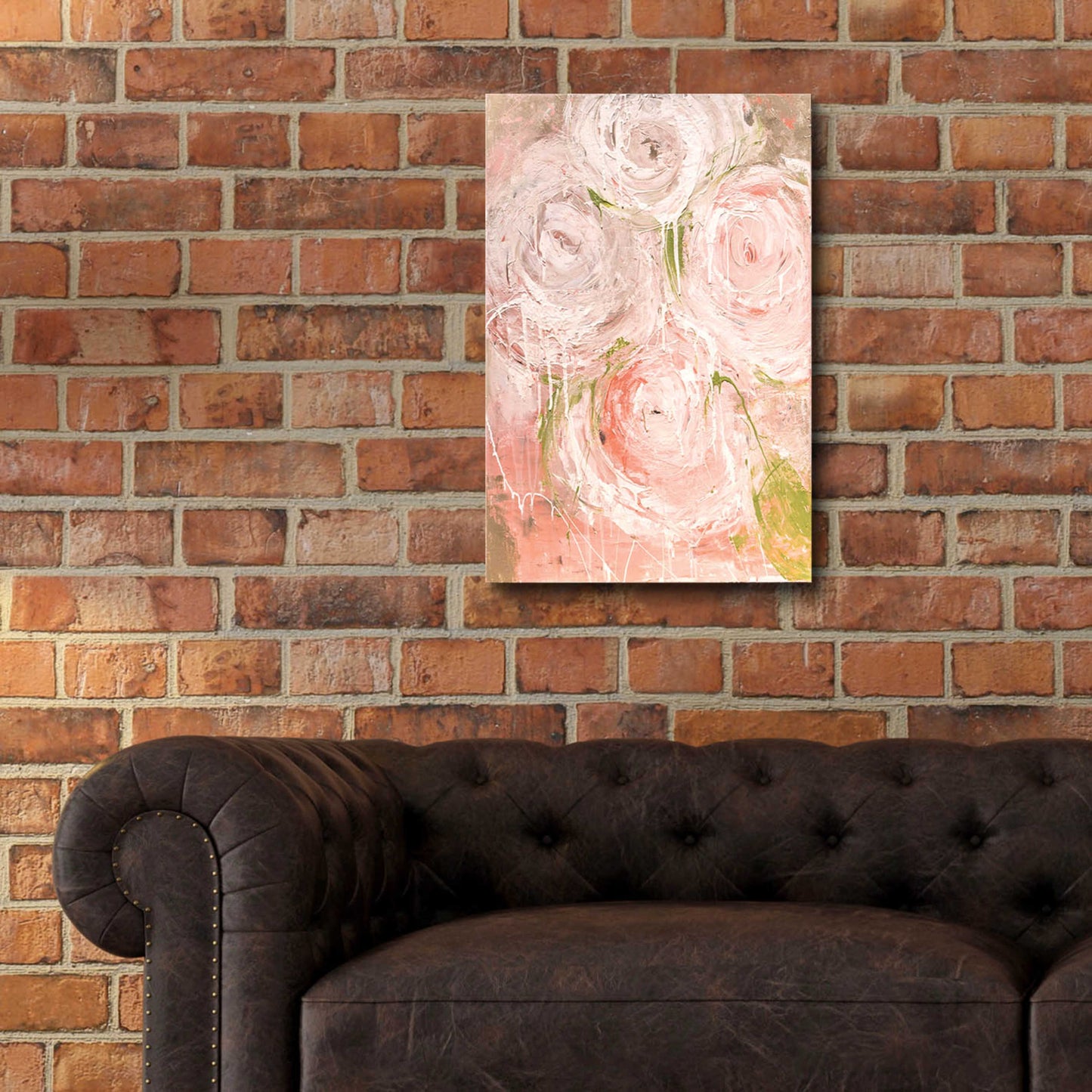 Epic Art 'Vintage Rose' by Erin Ashley, Acrylic Glass Wall Art,16x24