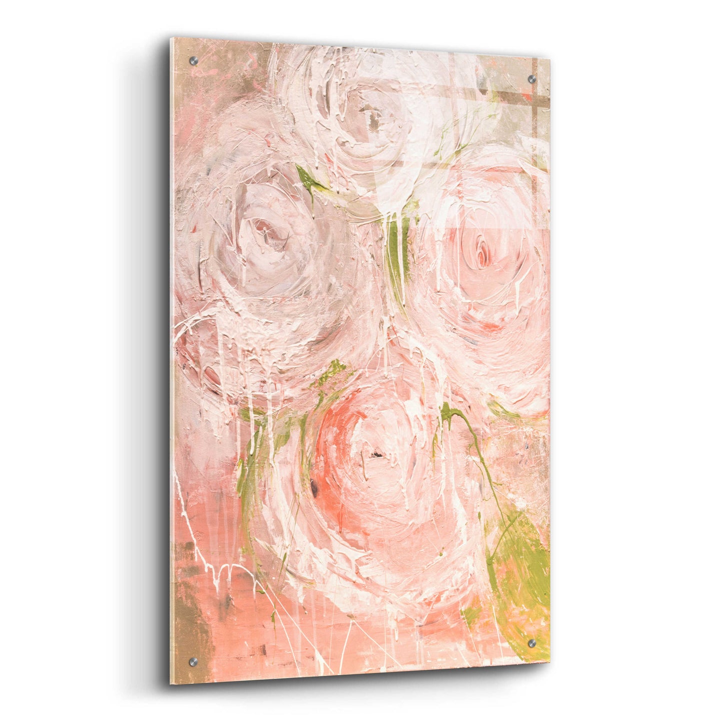 Epic Art 'Vintage Rose' by Erin Ashley, Acrylic Glass Wall Art,24x36