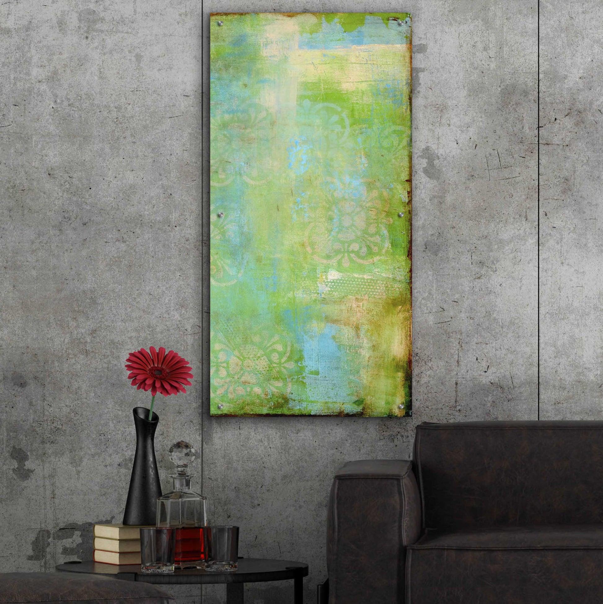 Epic Art 'Vintage Summer I' by Erin Ashley, Acrylic Glass Wall Art,24x48