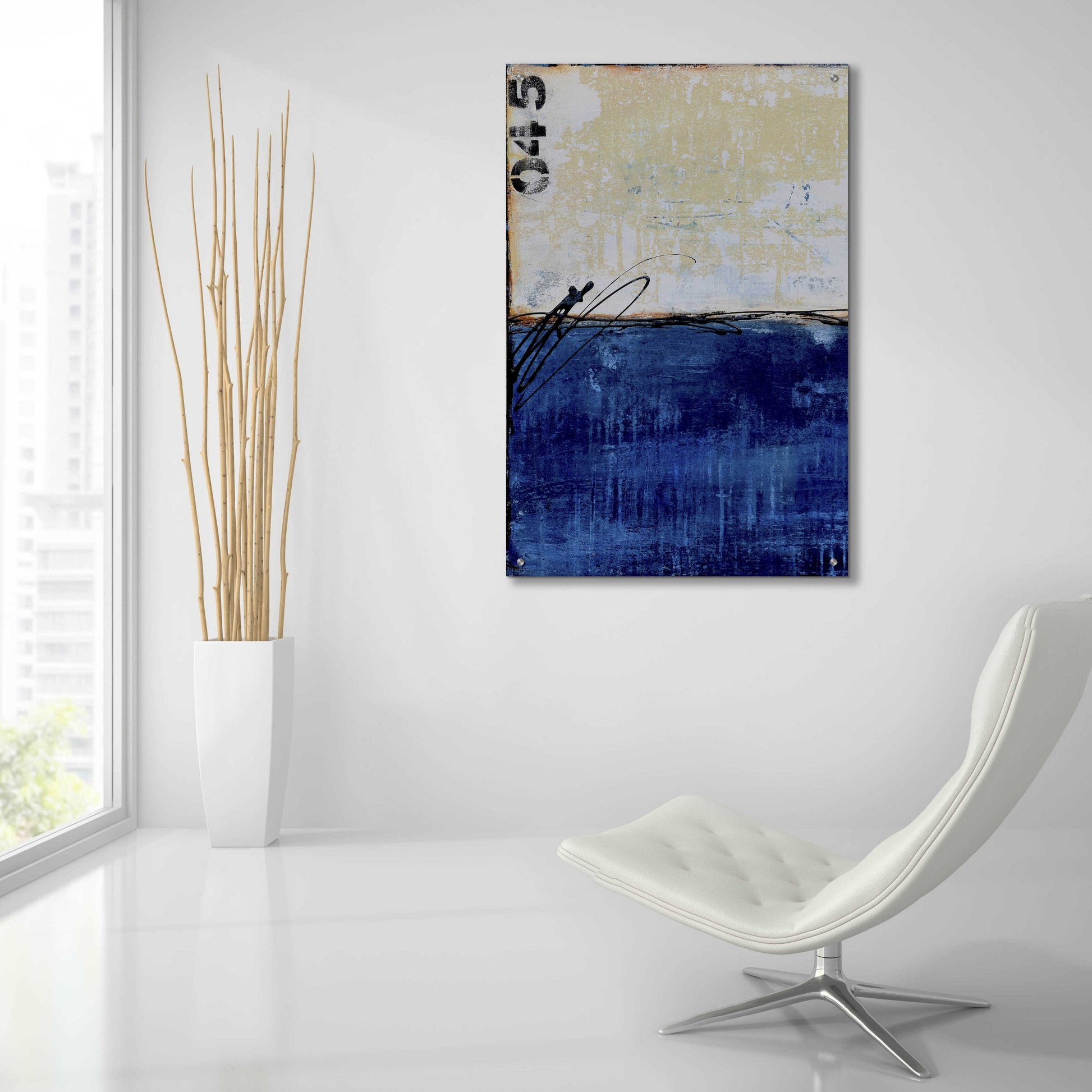 Epic Art 'Beach 45 I' by Erin Ashley, Acrylic Glass Wall Art,24x36