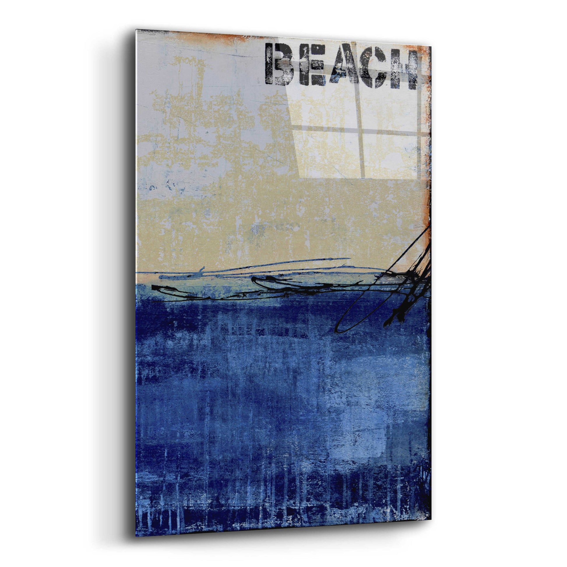 Epic Art 'Beach 45 II' by Erin Ashley, Acrylic Glass Wall Art,12x16