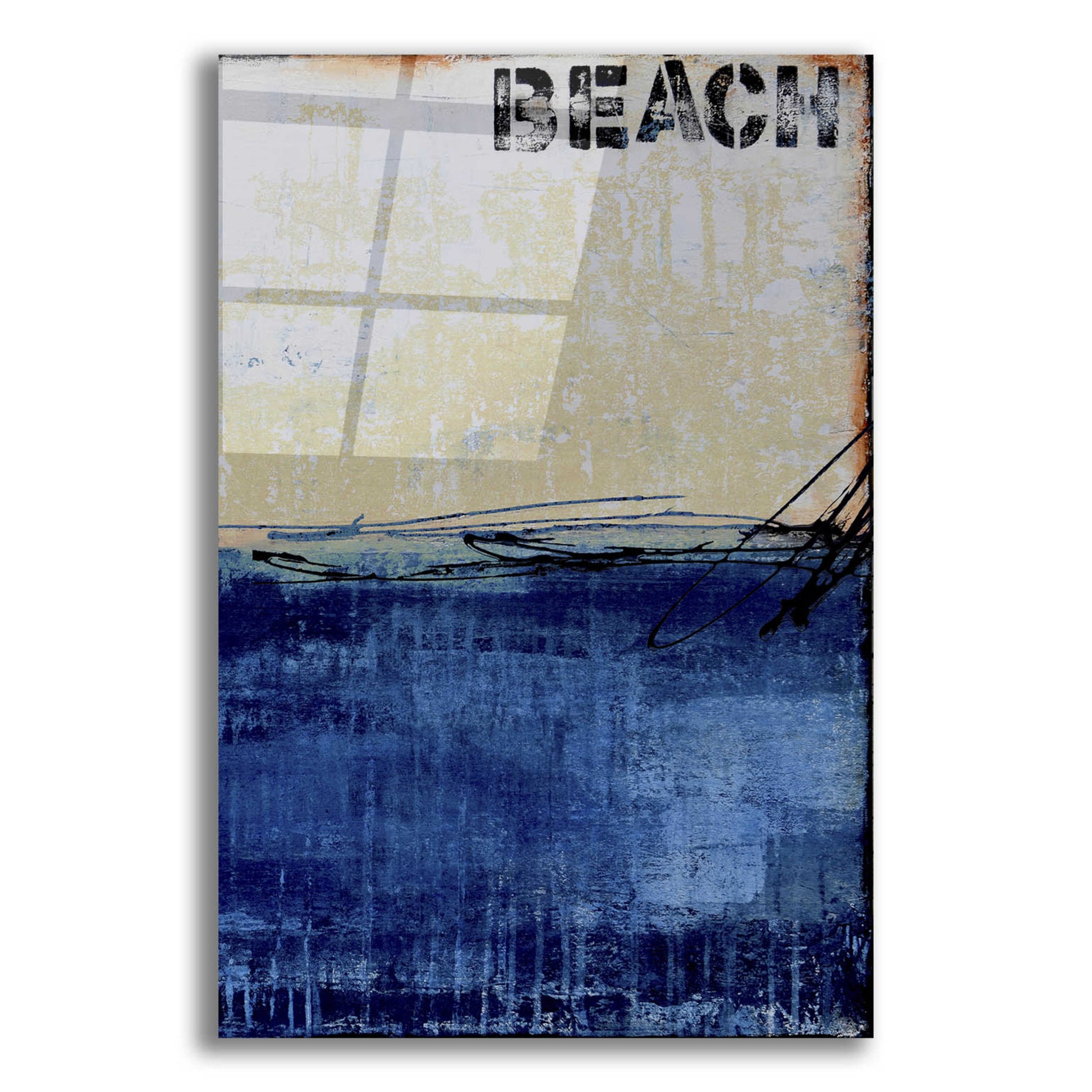 Epic Art 'Beach 45 II' by Erin Ashley, Acrylic Glass Wall Art,16x24