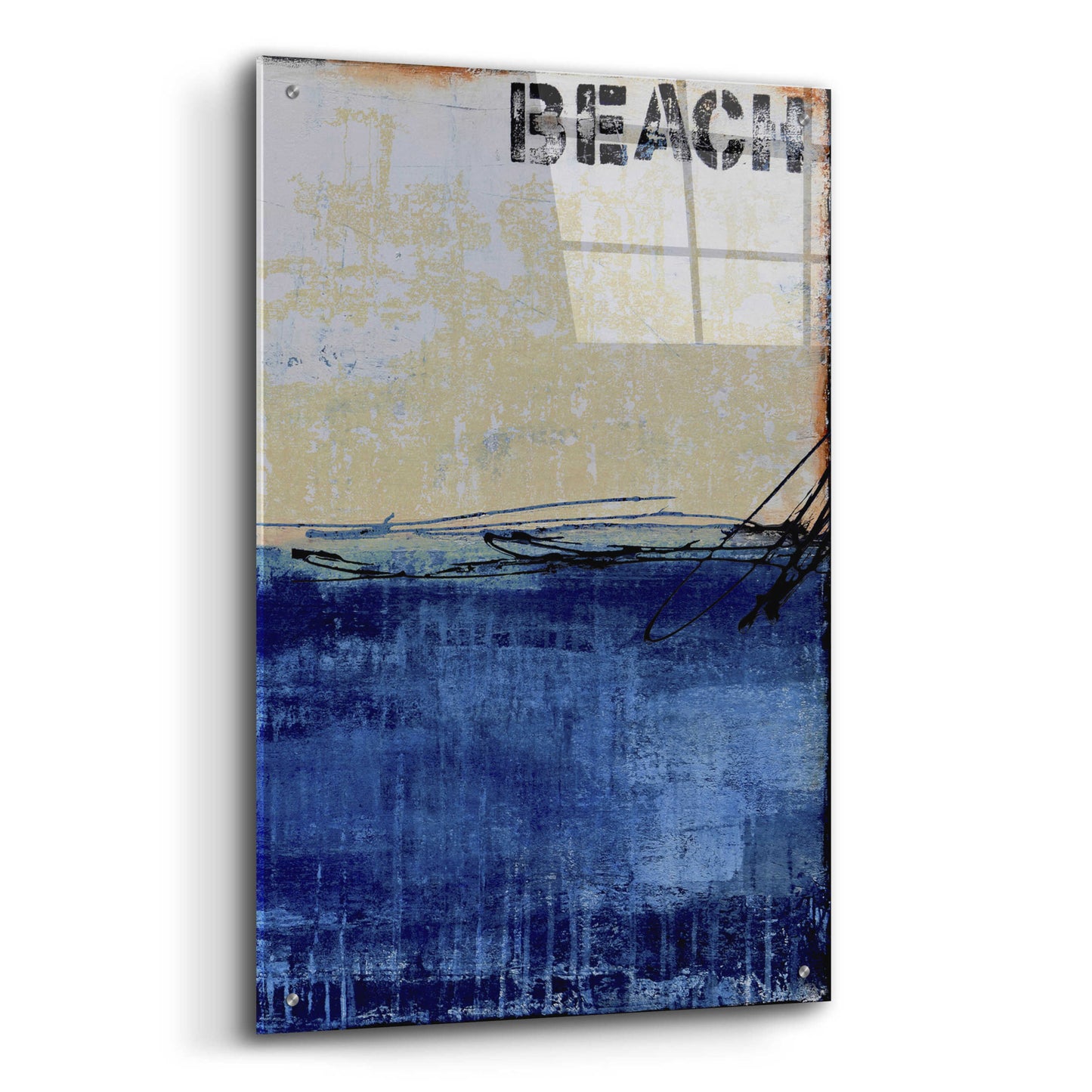 Epic Art 'Beach 45 II' by Erin Ashley, Acrylic Glass Wall Art,24x36