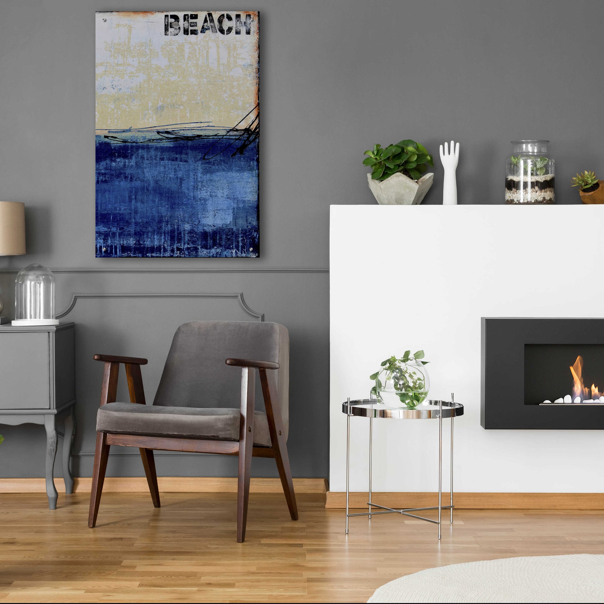 Epic Art 'Beach 45 II' by Erin Ashley, Acrylic Glass Wall Art,24x36