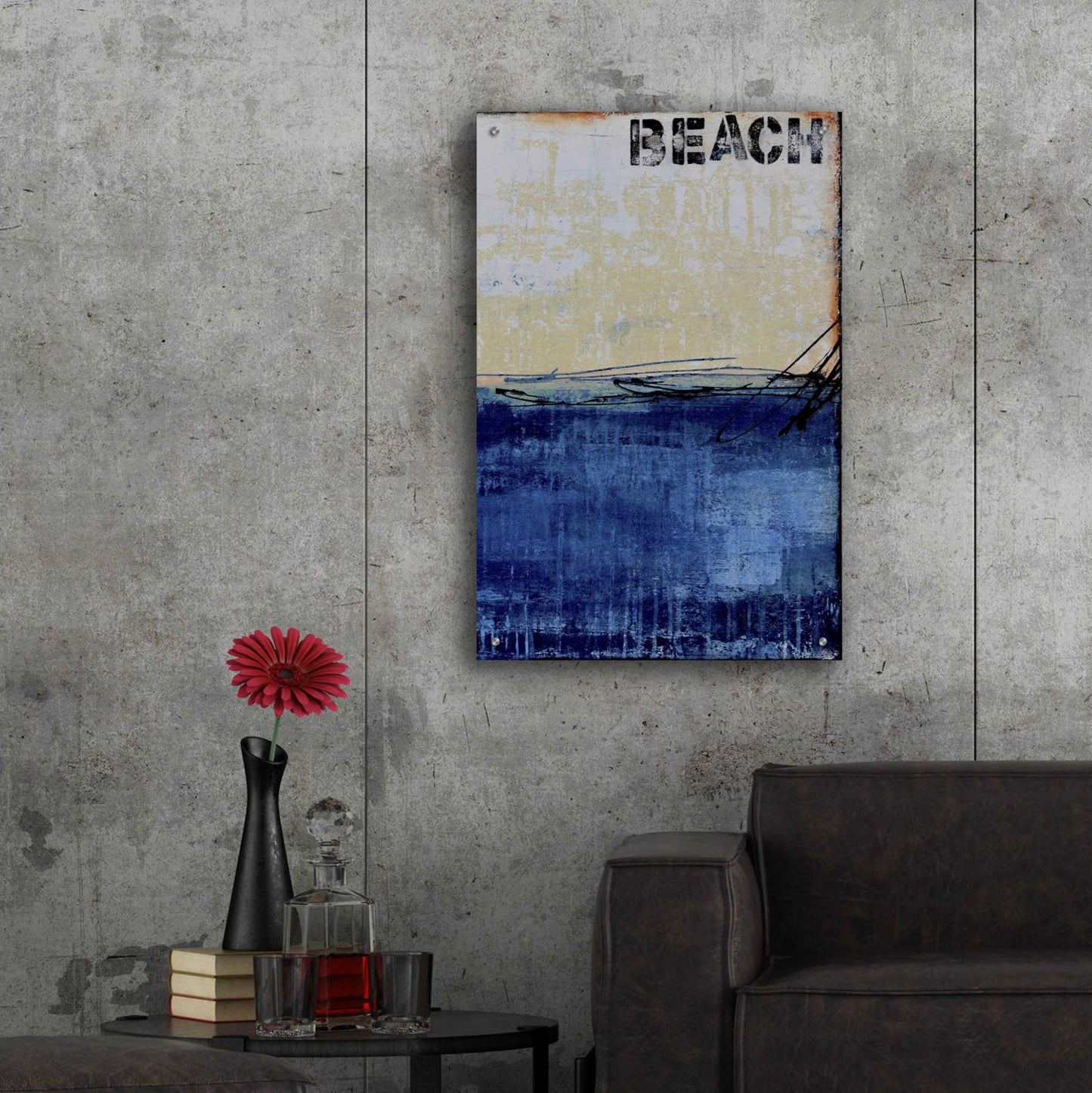 Epic Art 'Beach 45 II' by Erin Ashley, Acrylic Glass Wall Art,24x36