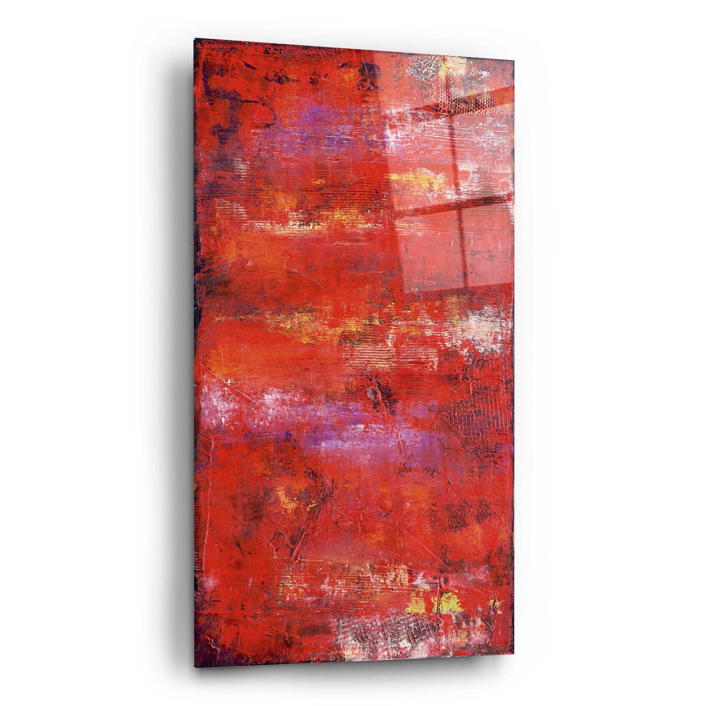 Epic Art 'Red Door II' by Erin Ashley, Acrylic Glass Wall Art,12x24