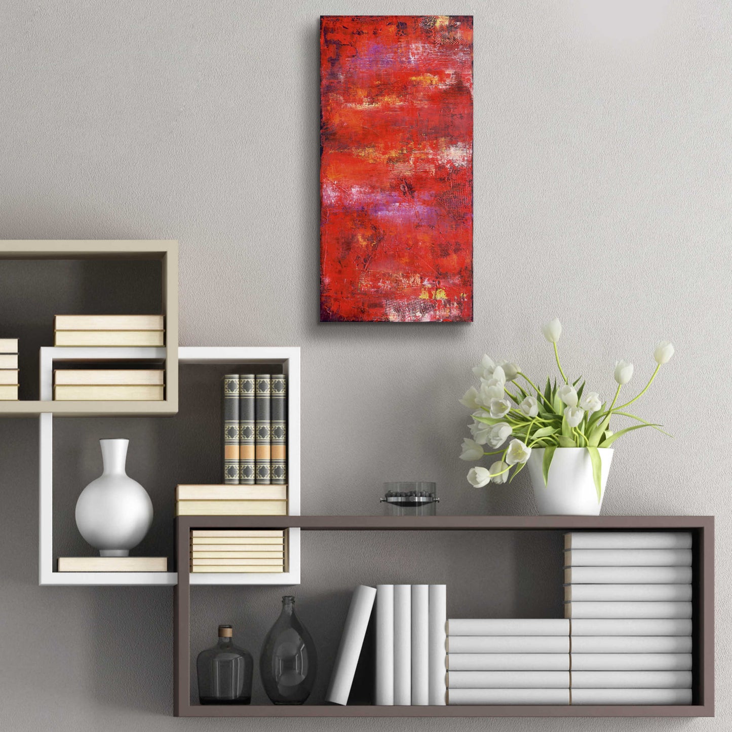 Epic Art 'Red Door II' by Erin Ashley, Acrylic Glass Wall Art,12x24