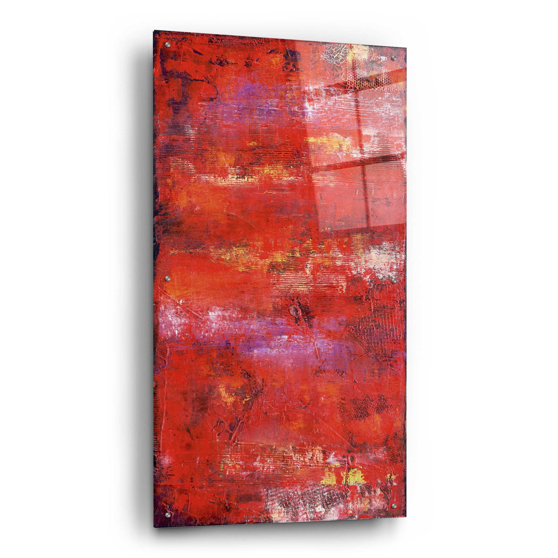 Epic Art 'Red Door II' by Erin Ashley, Acrylic Glass Wall Art,24x48