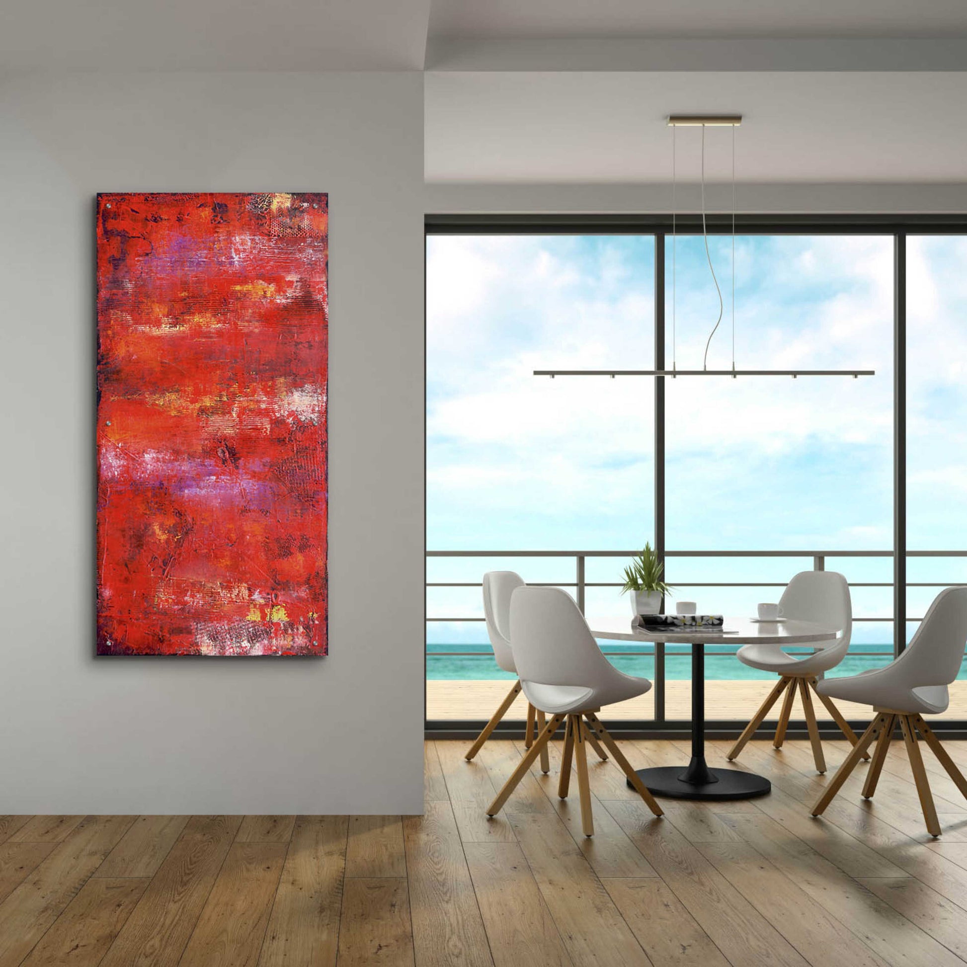 Epic Art 'Red Door II' by Erin Ashley, Acrylic Glass Wall Art,24x48