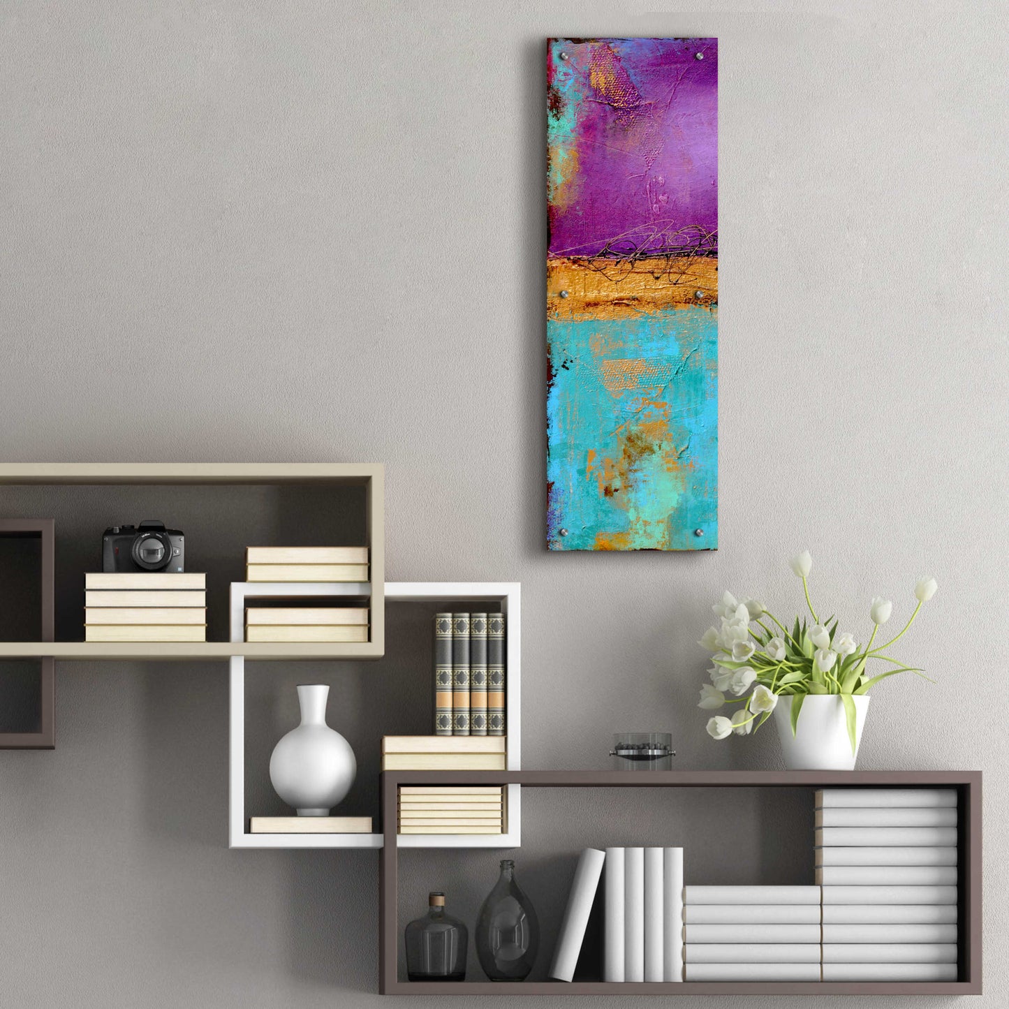 Epic Art 'Jewel of the Nile I' by Erin Ashley, Acrylic Glass Wall Art,12x36