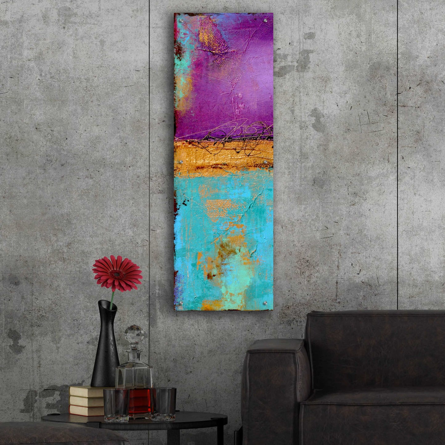 Epic Art 'Jewel of the Nile I' by Erin Ashley, Acrylic Glass Wall Art,16x48