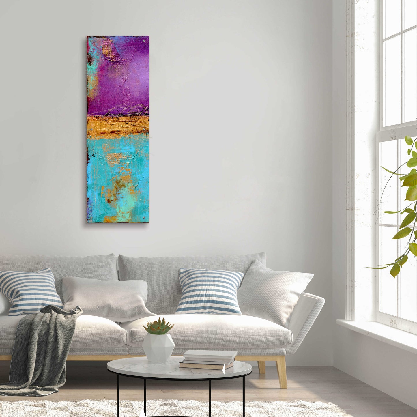 Epic Art 'Jewel of the Nile I' by Erin Ashley, Acrylic Glass Wall Art,16x48