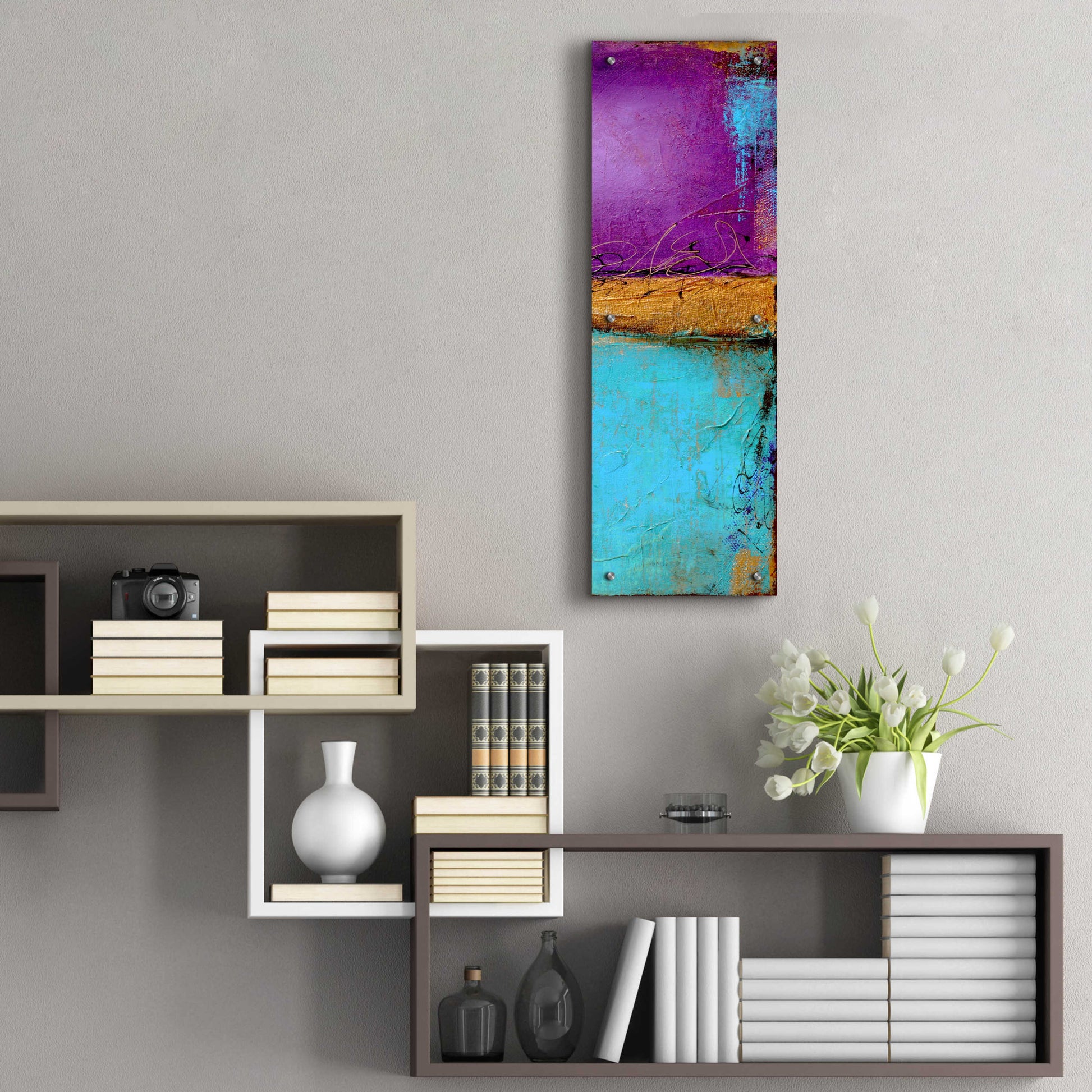 Epic Art 'Jewel of the Nile II' by Erin Ashley, Acrylic Glass Wall Art,12x36