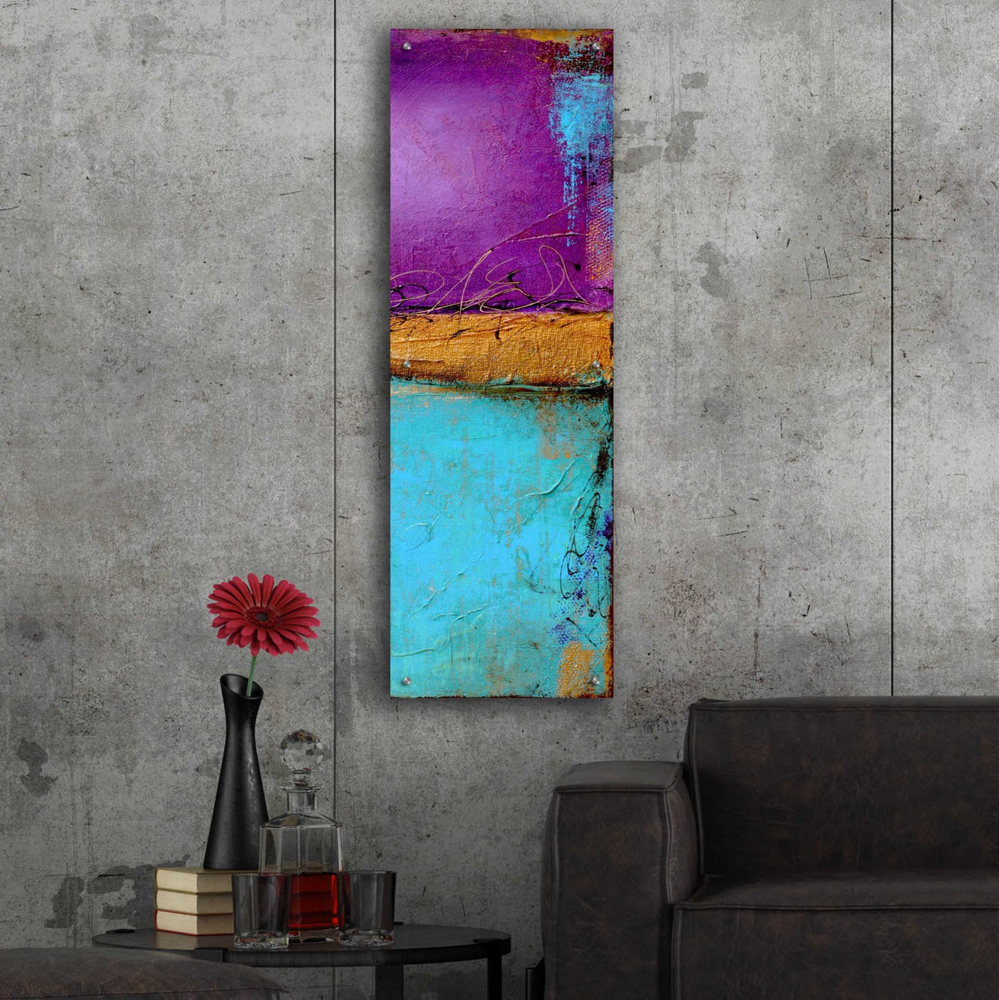 Epic Art 'Jewel of the Nile II' by Erin Ashley, Acrylic Glass Wall Art,16x48