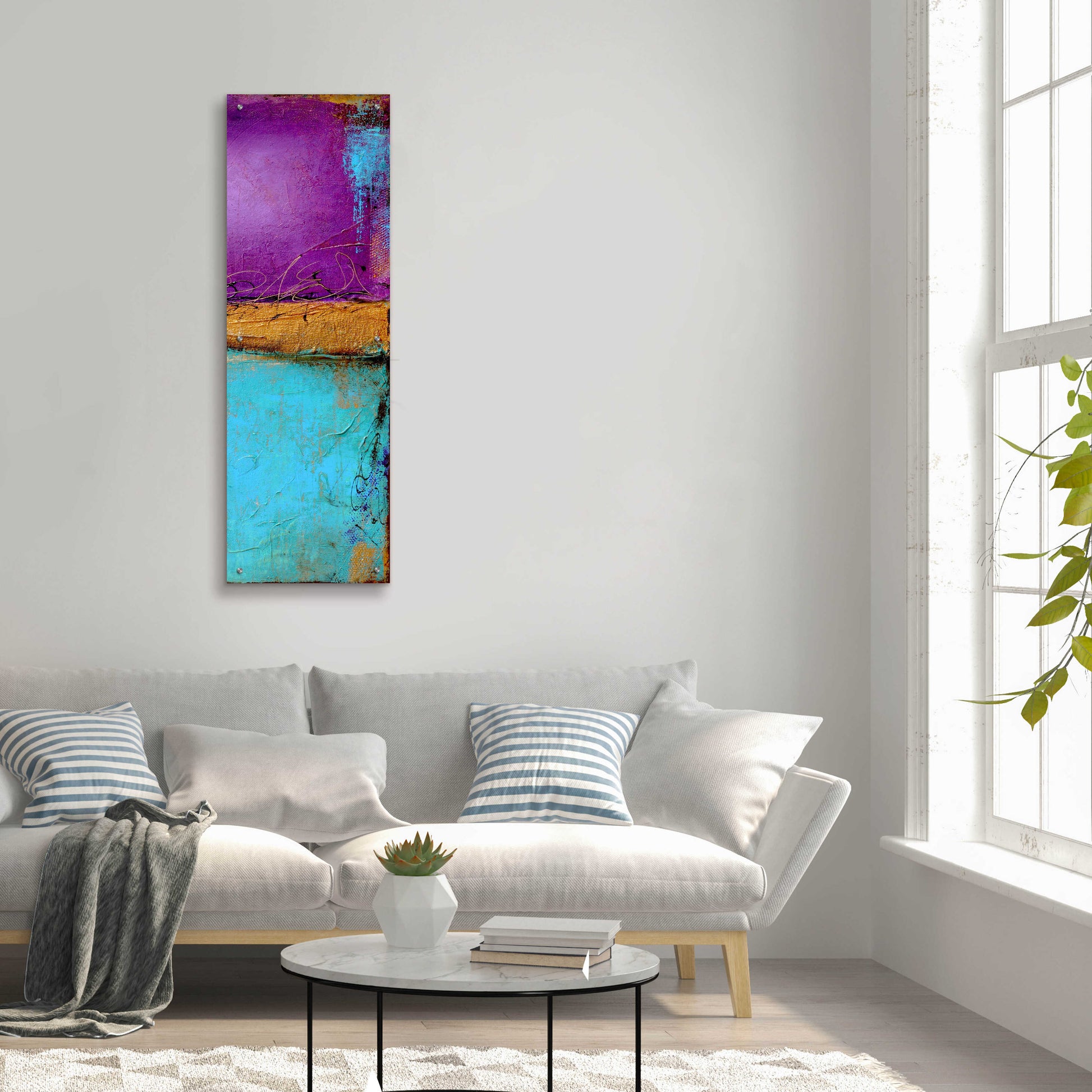 Epic Art 'Jewel of the Nile II' by Erin Ashley, Acrylic Glass Wall Art,16x48