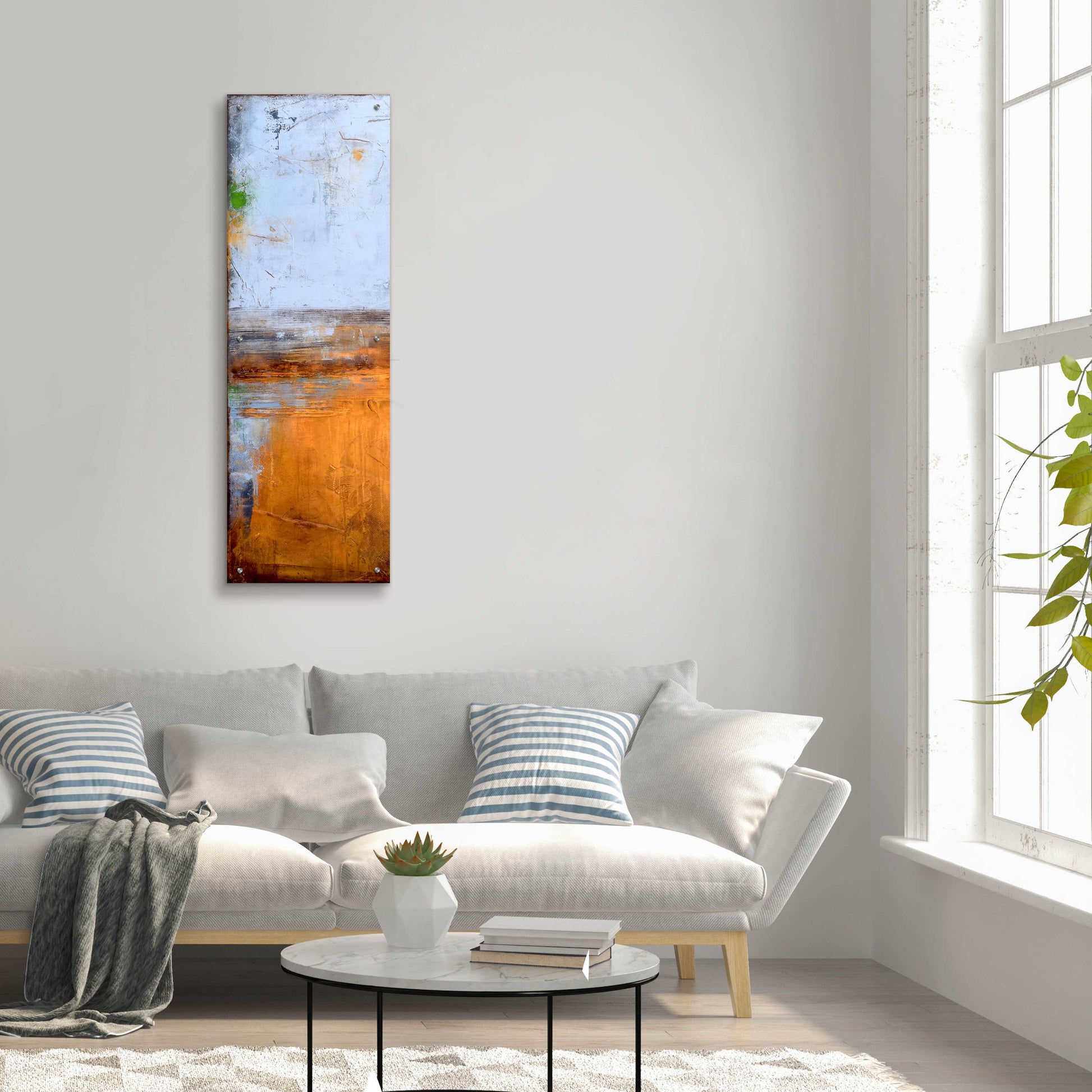 Epic Art 'Moment in Our Time I' by Erin Ashley, Acrylic Glass Wall Art,16x48